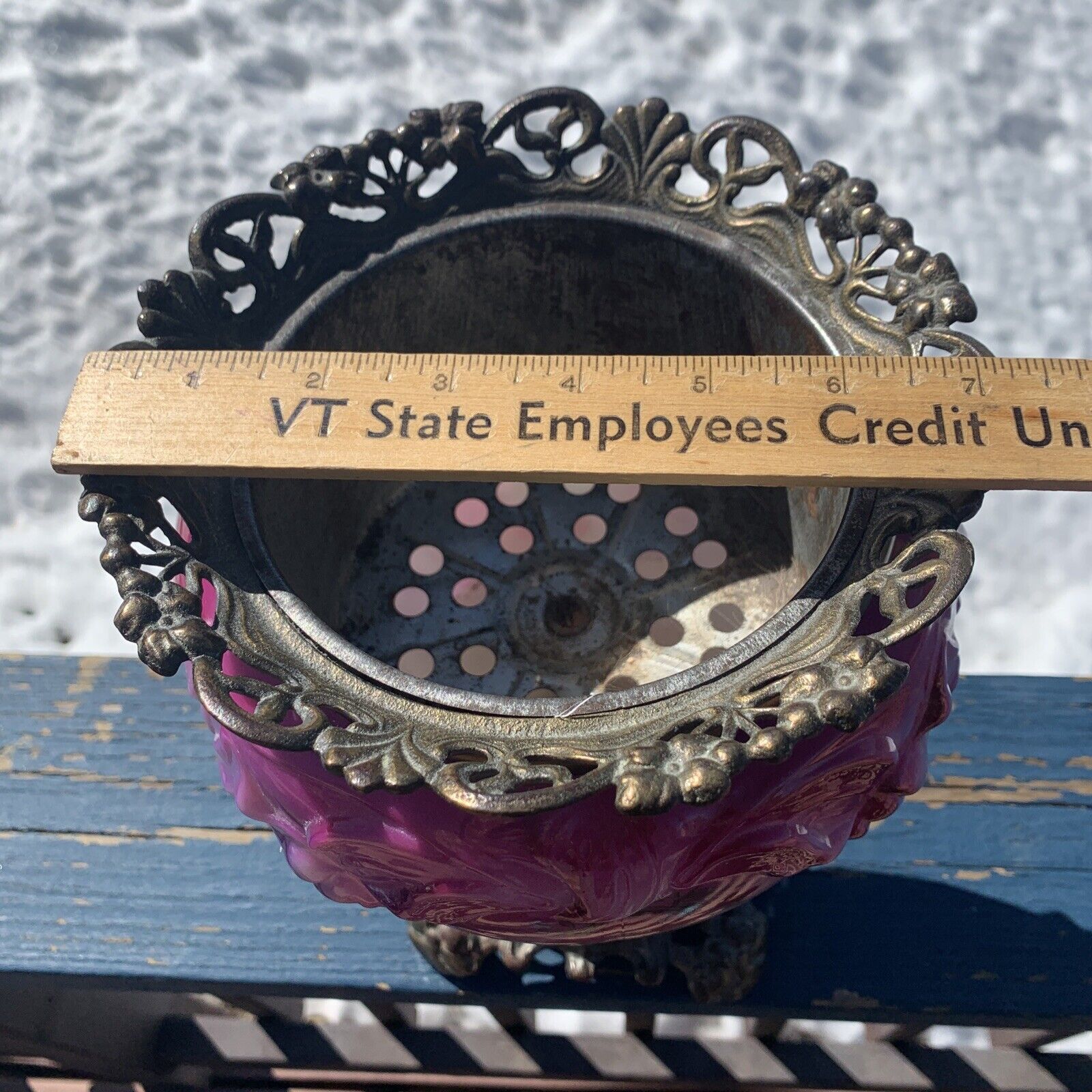 1800s GWTW Fostoria Lamp Lamp Floral Antique Banquet Lamp Base