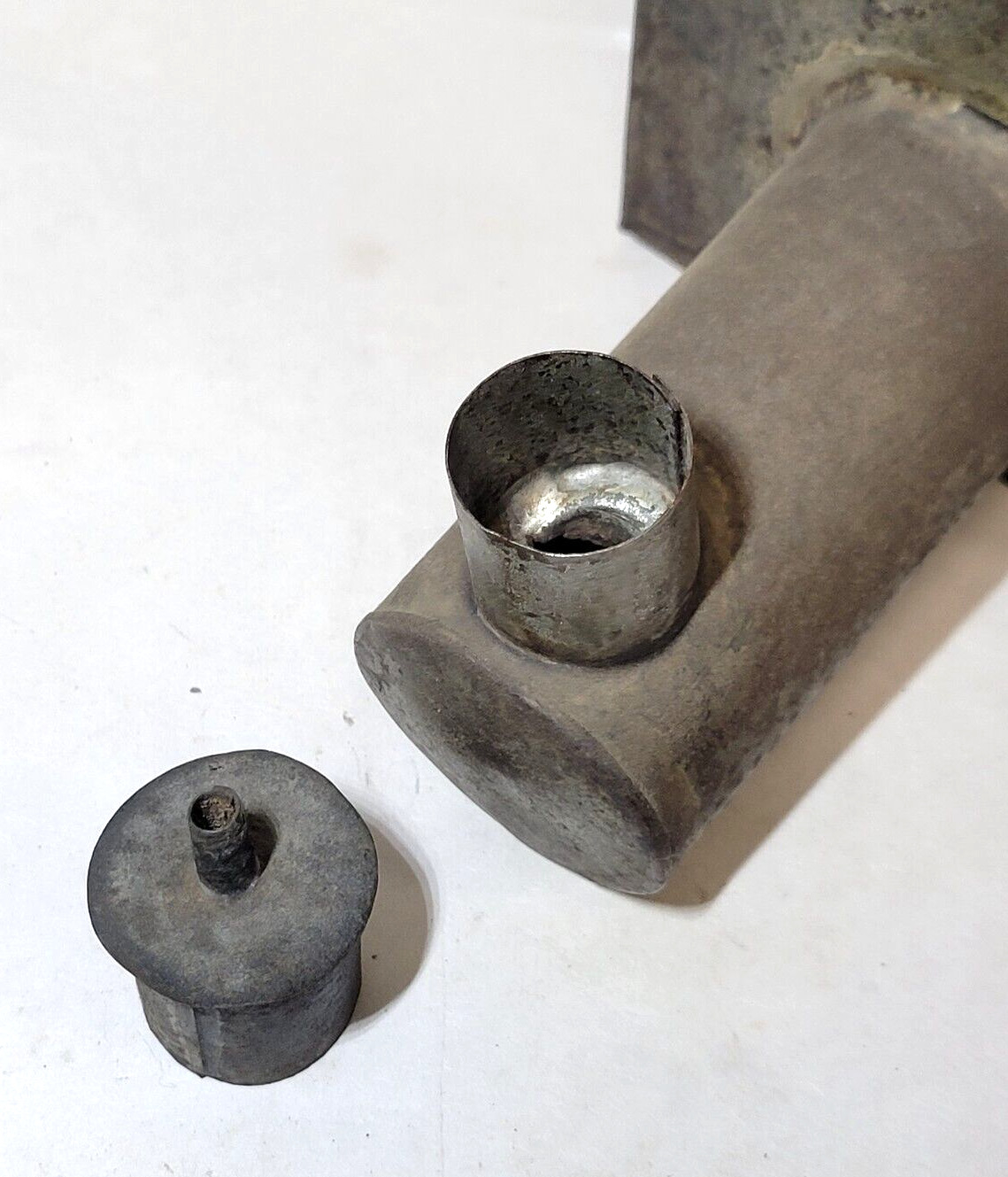 Antique Tin Whale Oil Lamp WALL SCONCE Portable Hanging Light Primitive