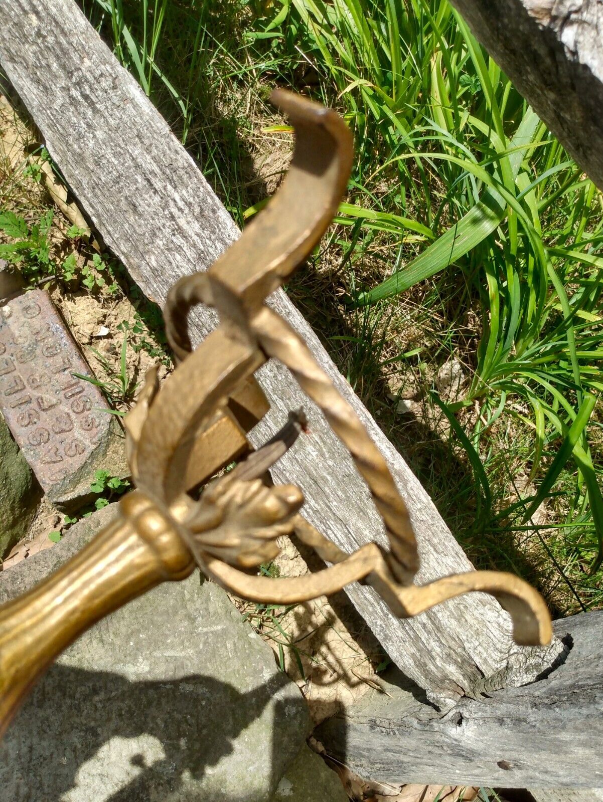 Antique Fancy Cast Iron Small Table Lamp Electric 1900s