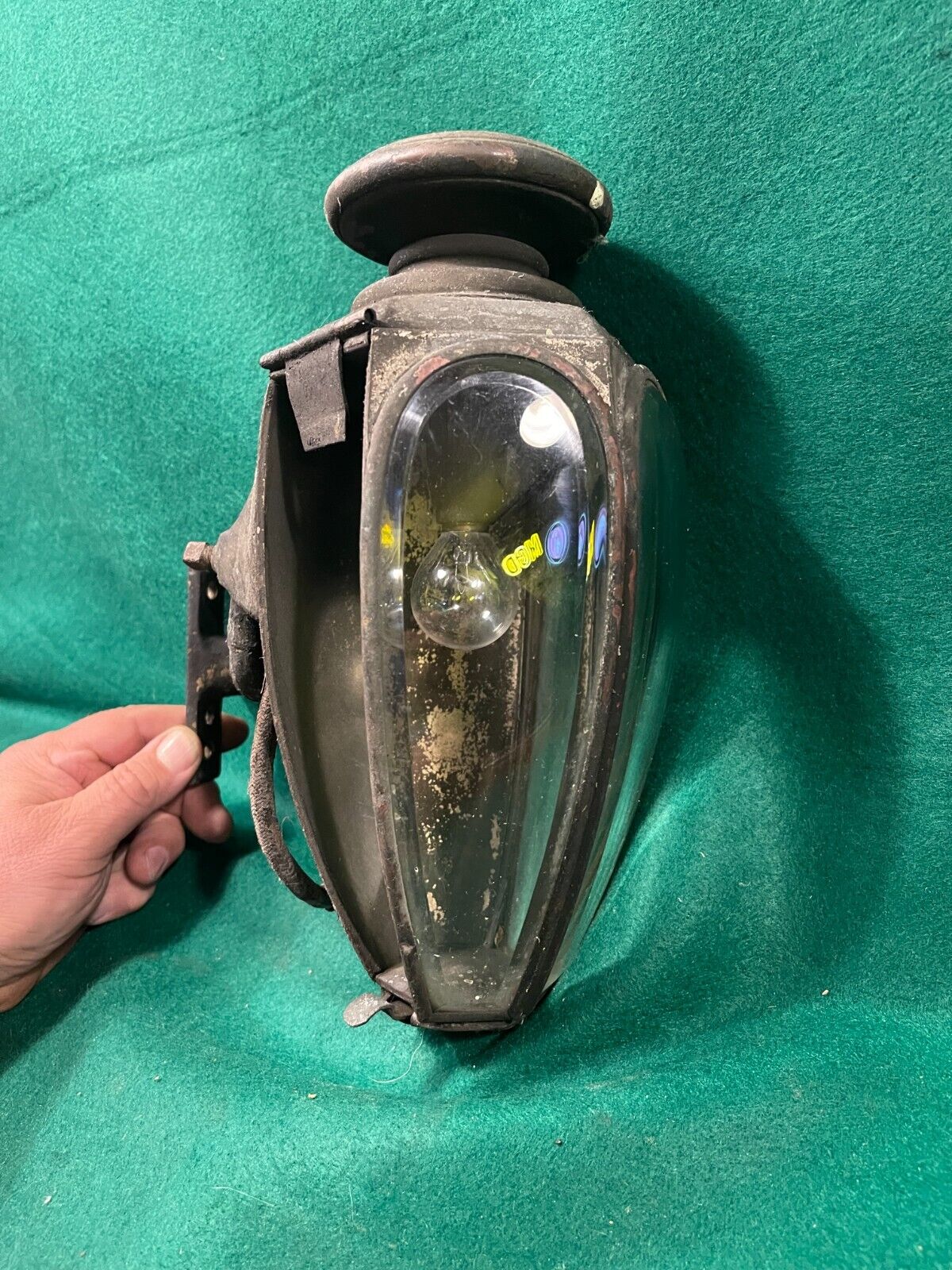 ANTIQUE Auto LAMP Carriage Cowl, body light 1900's, 1905 Electric automobile