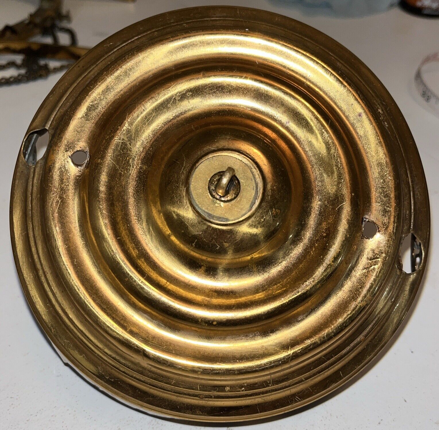 Victorian Hanging Oil Lamp Fixture Library Ceiling Pulldown Canopy Clutch 1800s