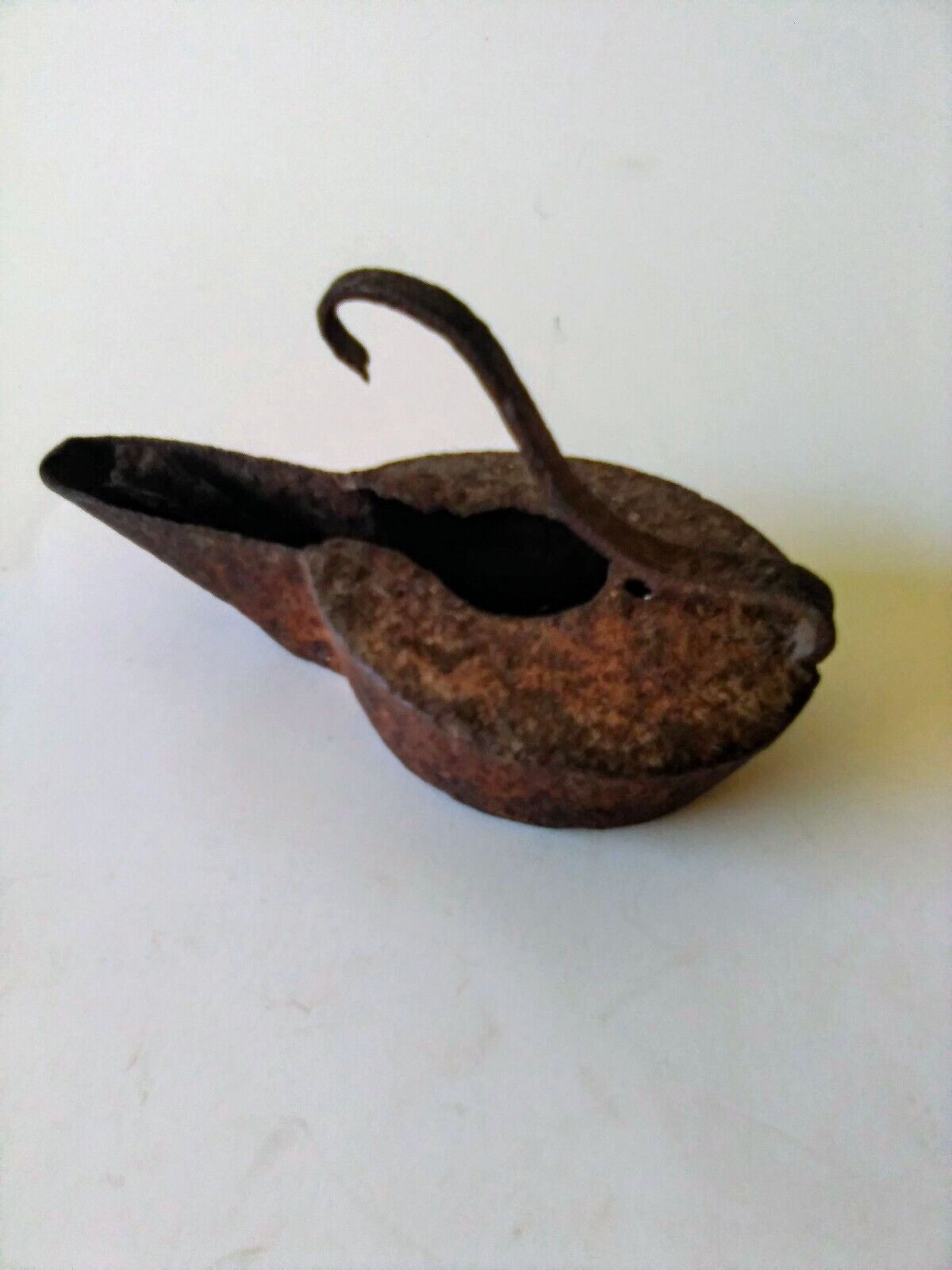 Antique Iron Betty Whale Oil Lamp 1800's