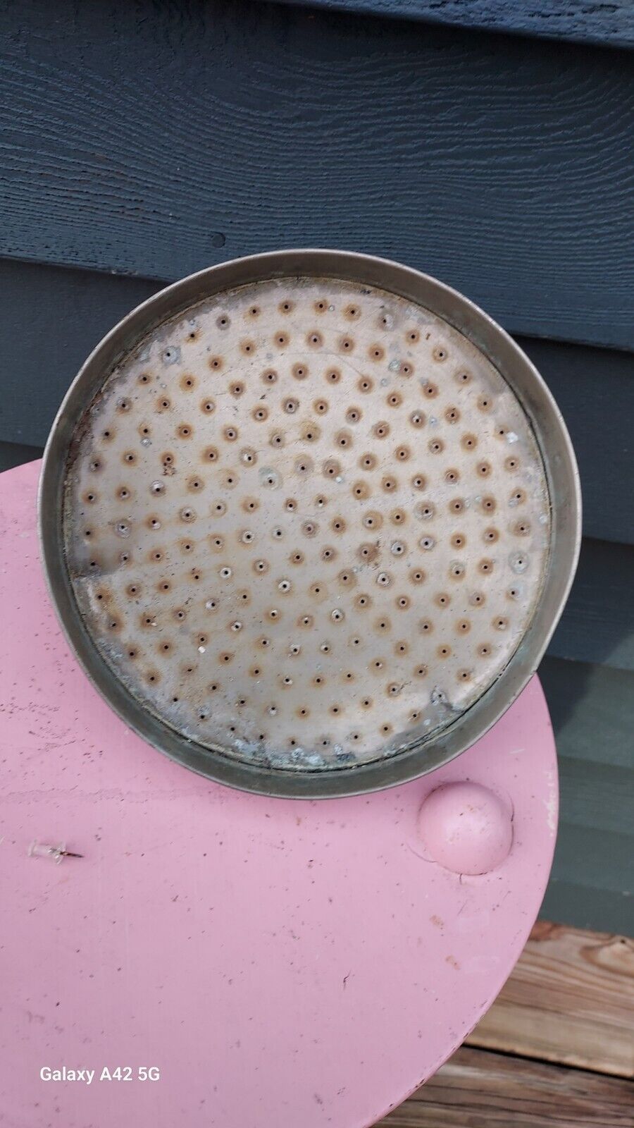 Antique Shower head Bathroom Plumbing 1890-1910 20" brass