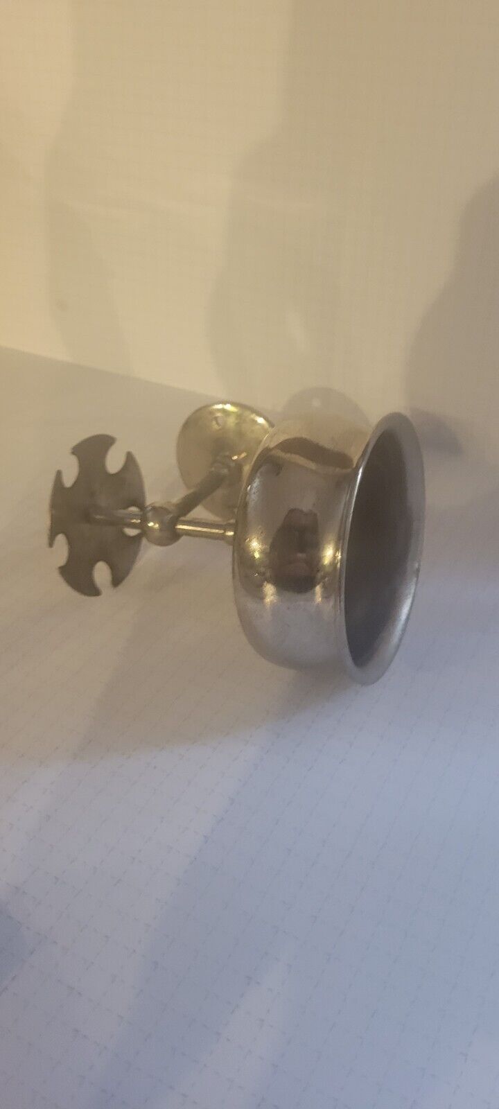 Old Cup Tumbler  Toothbrush Holder 1920’s Bathroom Nickel  Vintage Old 