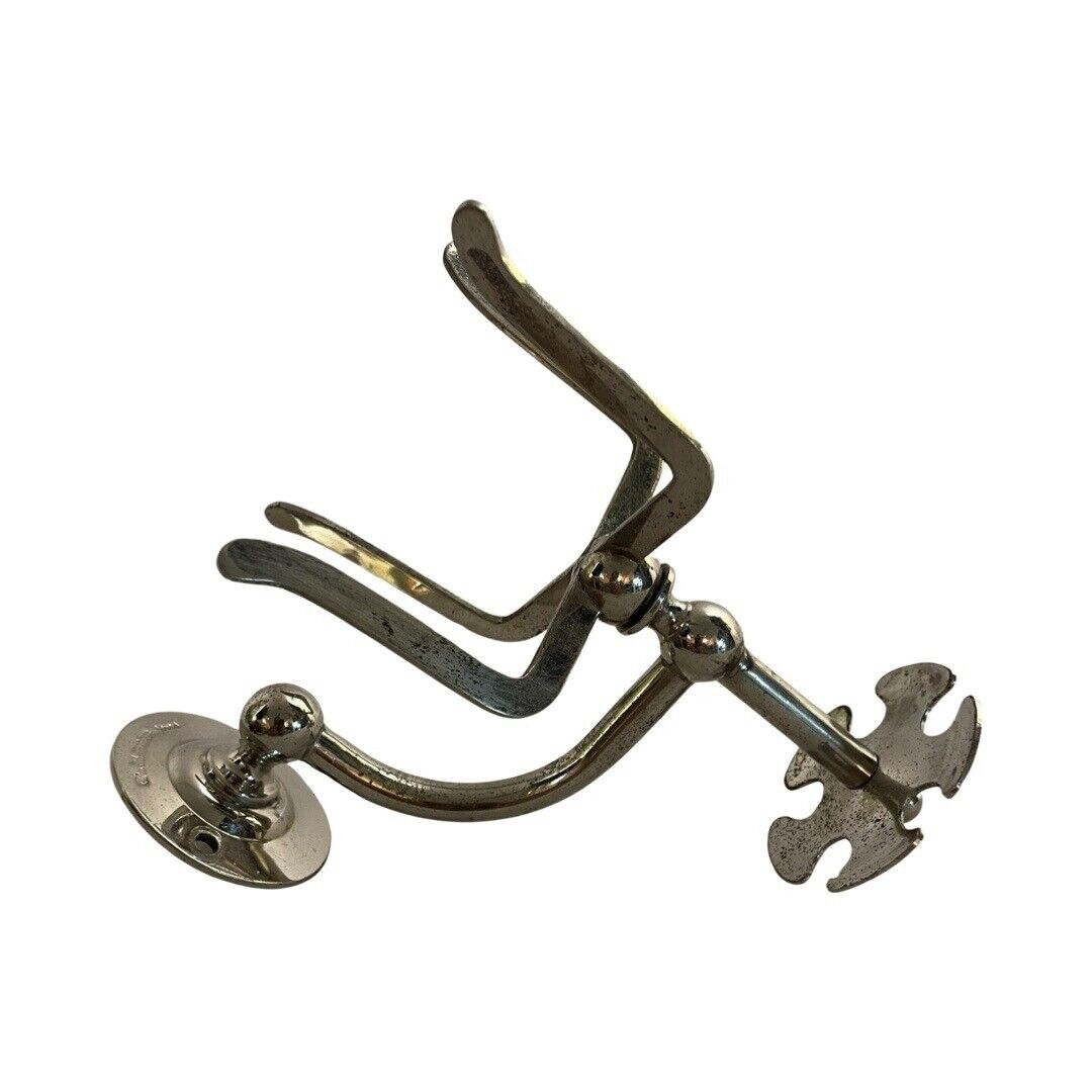 VBP1026 Antique Brasscrafter c1910 Nickel Plated Brass Tumbler Toothbrush Holder