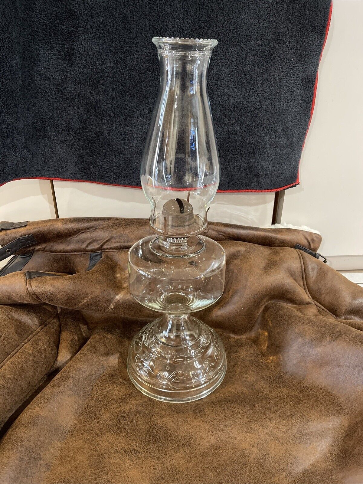 Vintage Glass Oil Lamp I think late 1700’s or 1800’s *ANTIQUE*✨