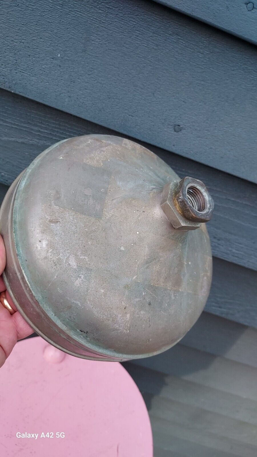 Antique Shower head   Bathroom Plumbing 1890-1910 20" brass