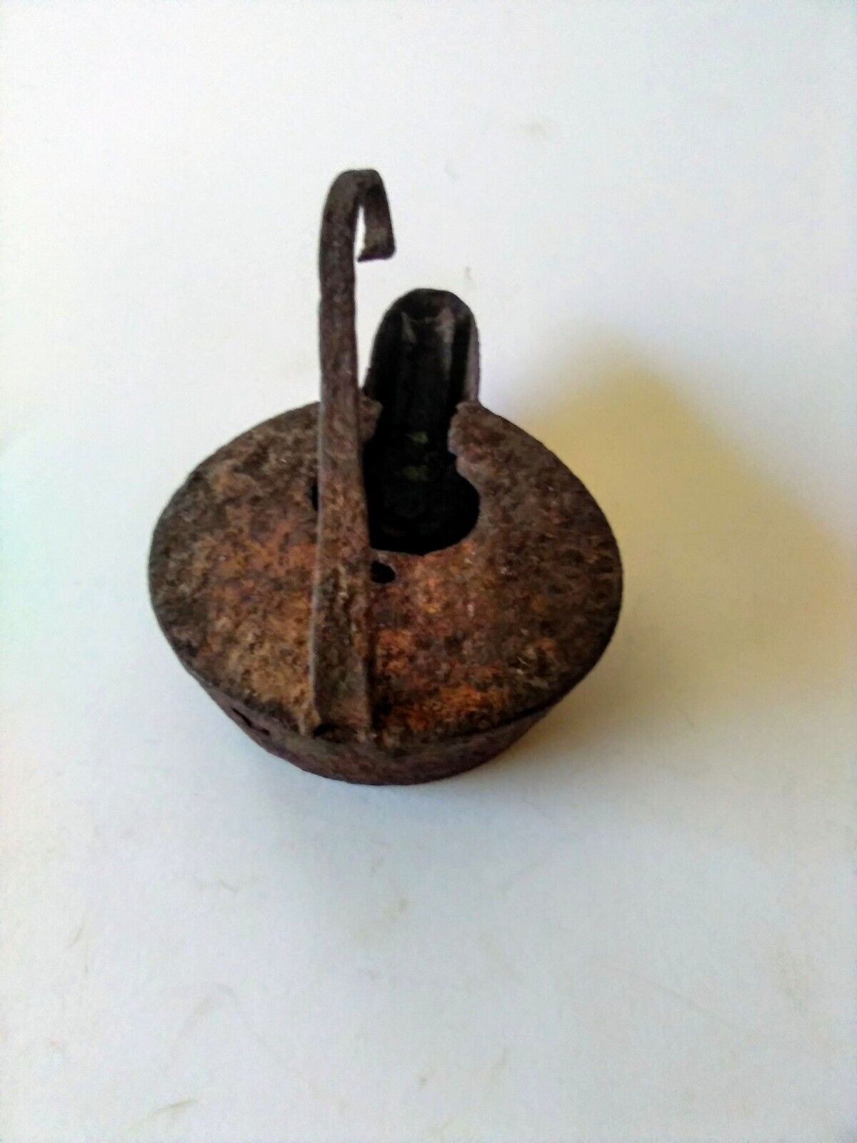 Antique Iron Betty Whale Oil Lamp 1800's