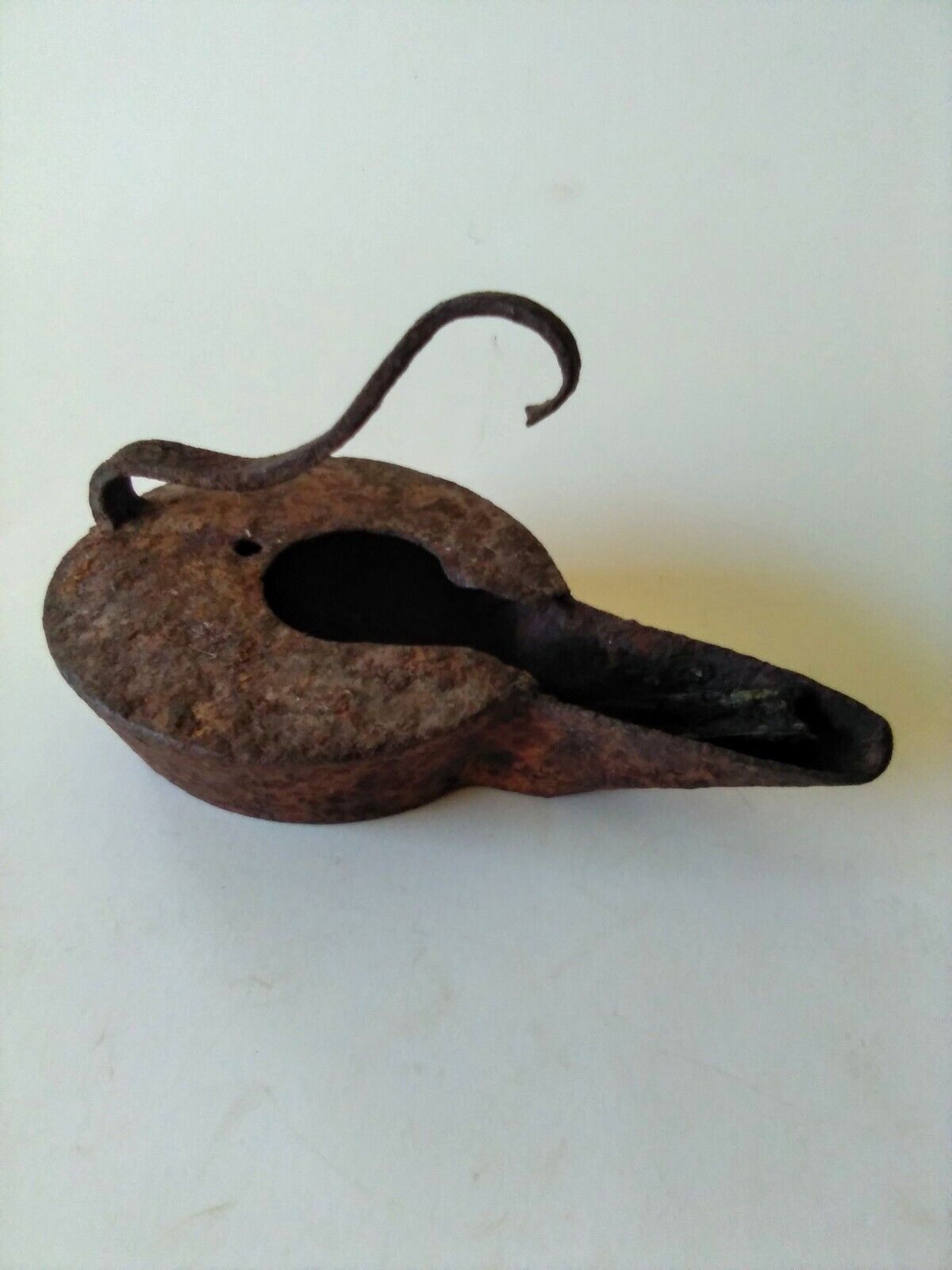 Antique Iron Betty Whale Oil Lamp 1800's