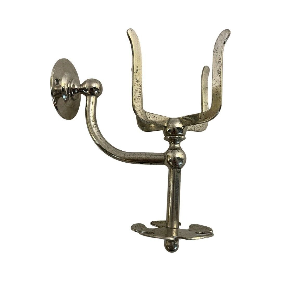 VBP1026 Antique Brasscrafter c1910 Nickel Plated Brass Tumbler Toothbrush Holder