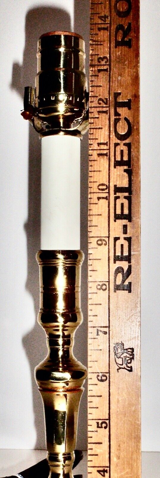 Virginia Metalcrafters Williamsburg French Origion Brass Candlestick Lamp 22683