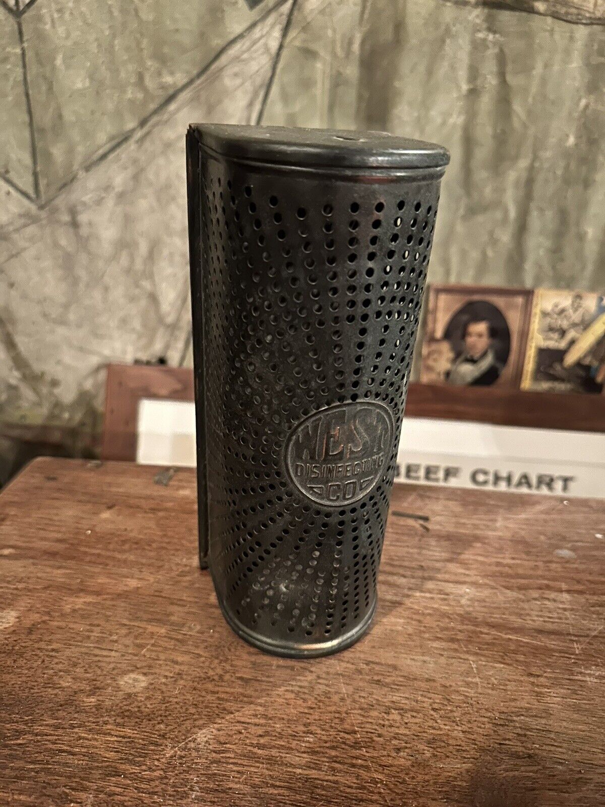 West Disinfecting Co. Bathroom Metal Canister Sanitizer Japan Finish Industrial