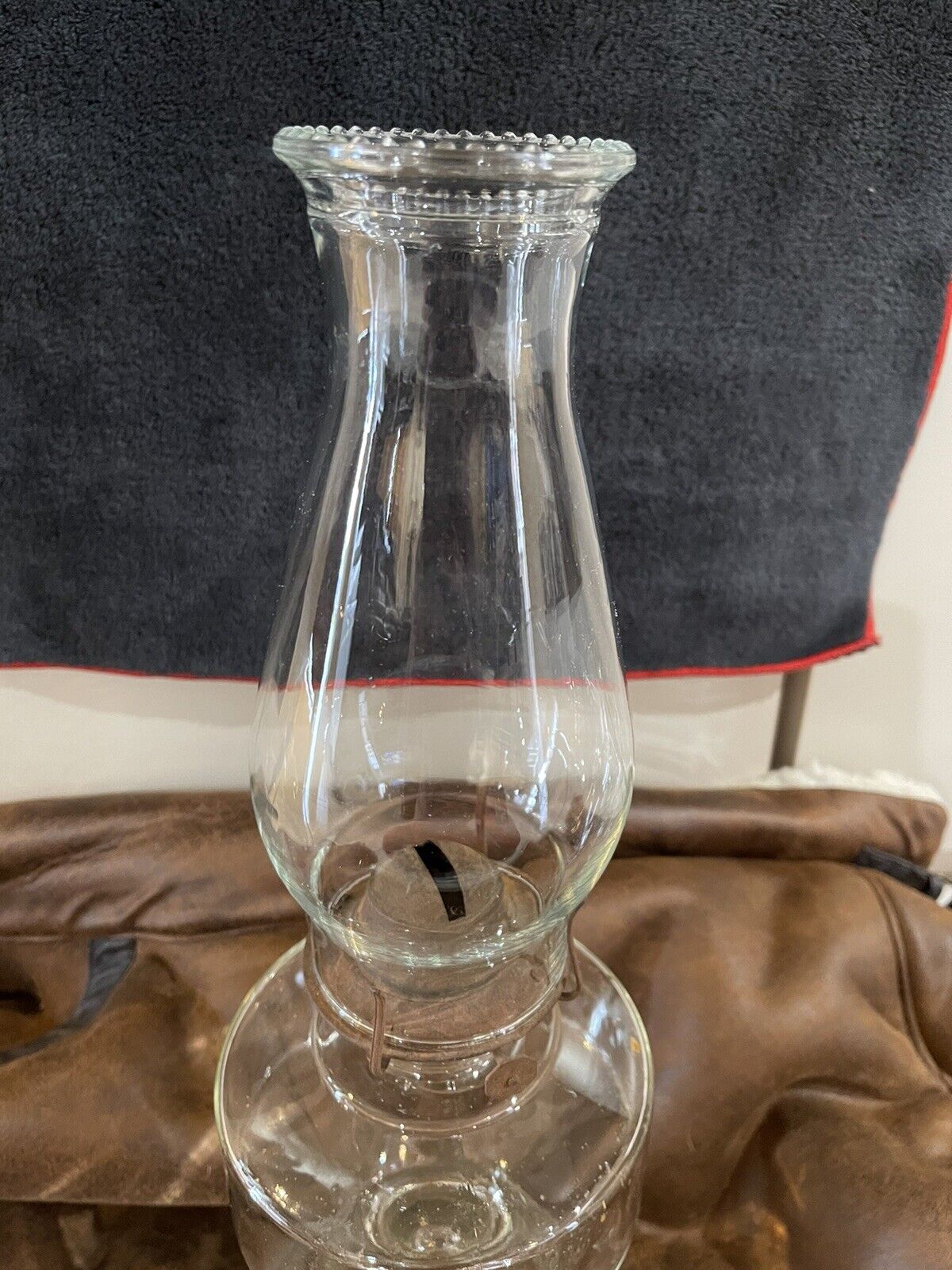 Vintage Glass Oil Lamp I think late 1700’s or 1800’s *ANTIQUE*✨