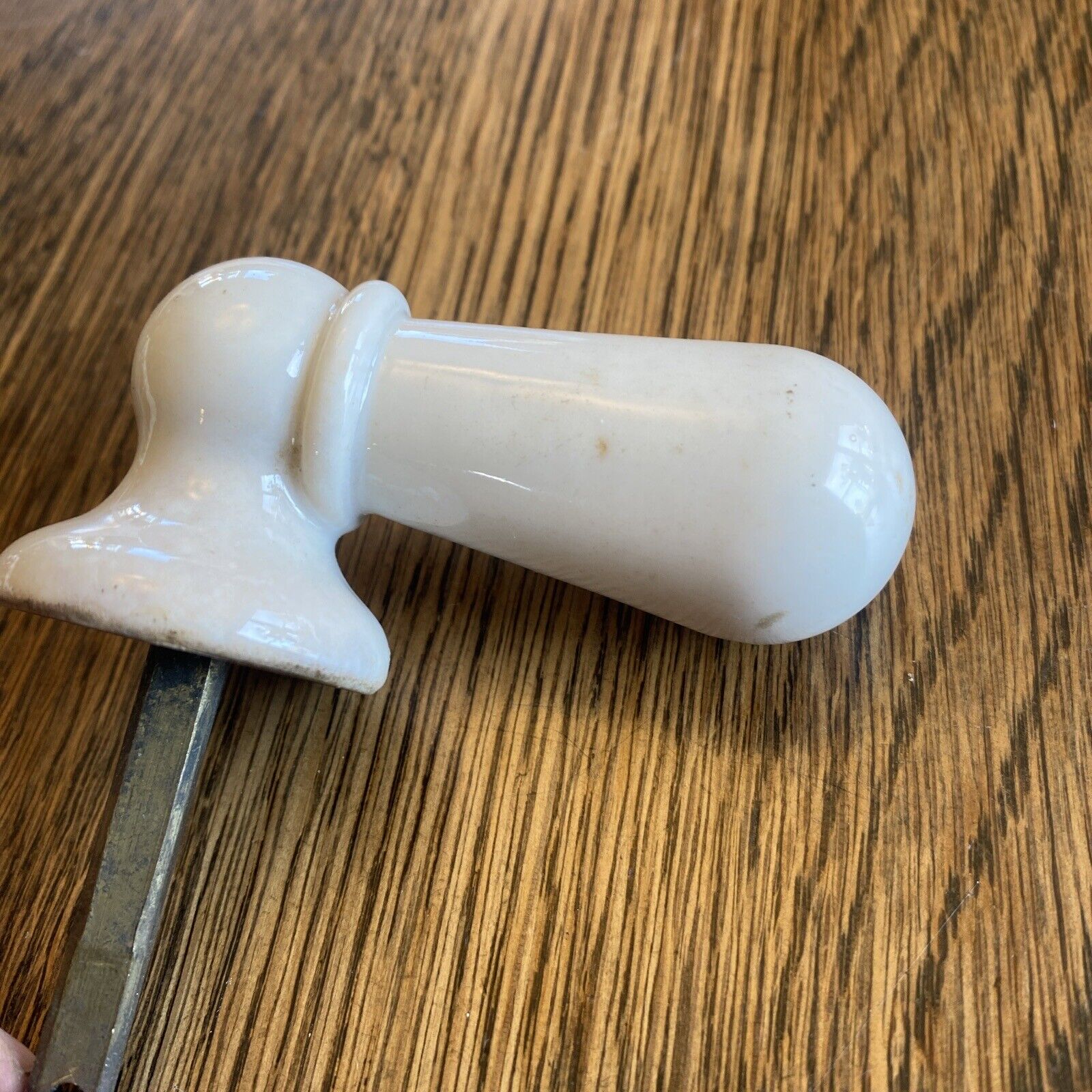 Antique Vintage Toilet Handle White Ceramic Porcelain