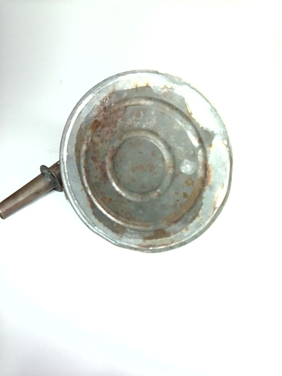 Antique Brass Single Burner Whale Oil Finger Lamp Early 1800's