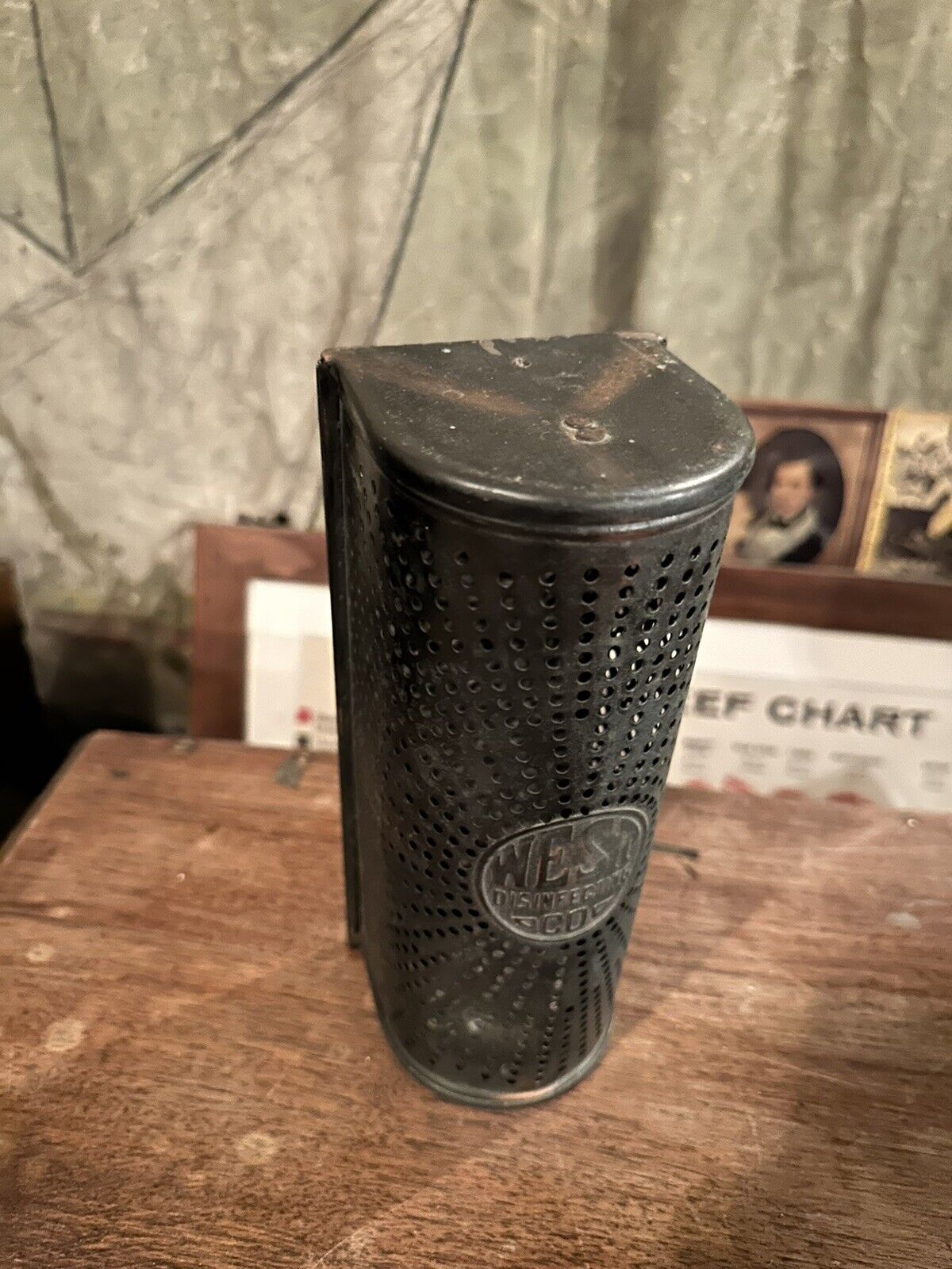 West Disinfecting Co. Bathroom Metal Canister Sanitizer Japan Finish Industrial