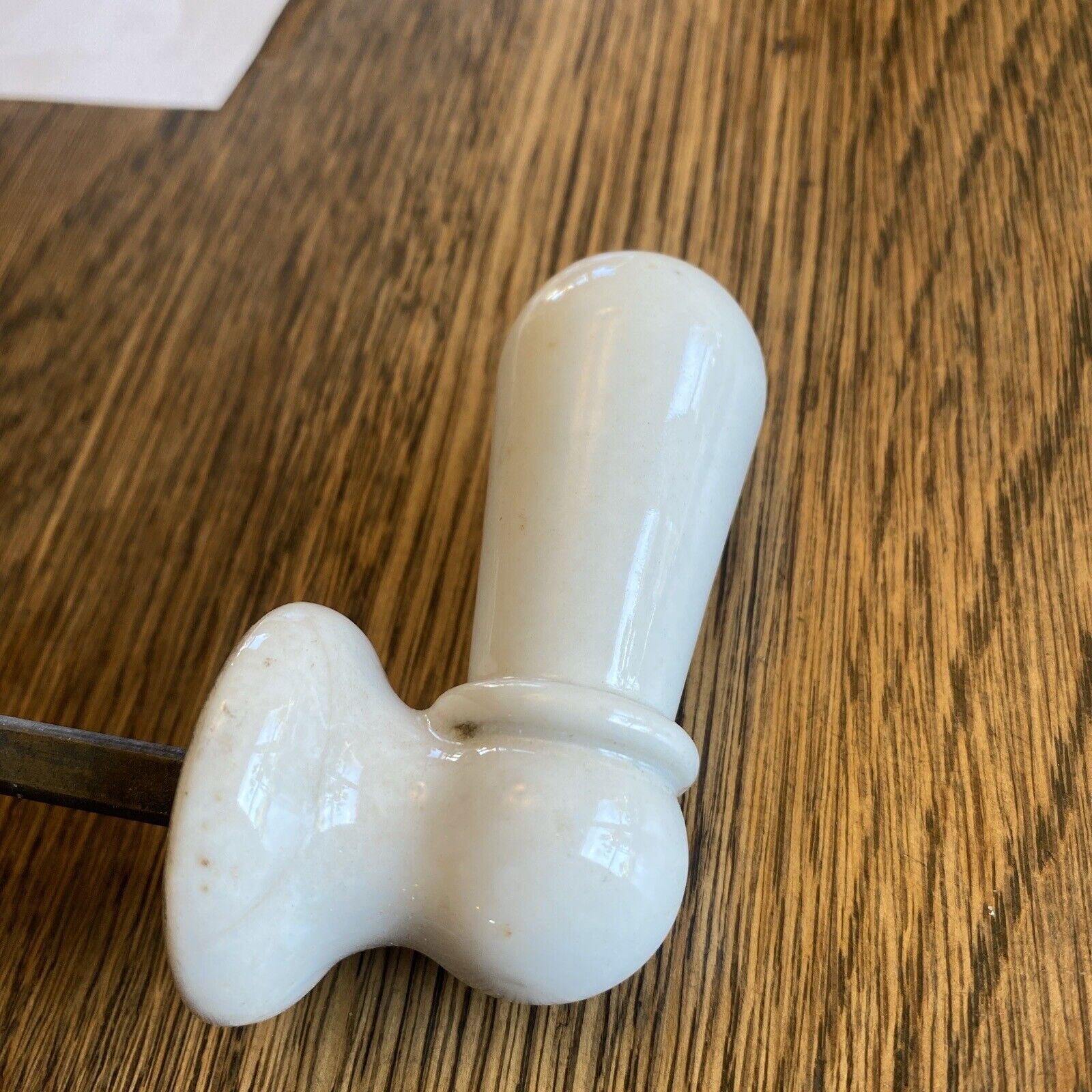 Antique Vintage Toilet Handle White Ceramic Porcelain