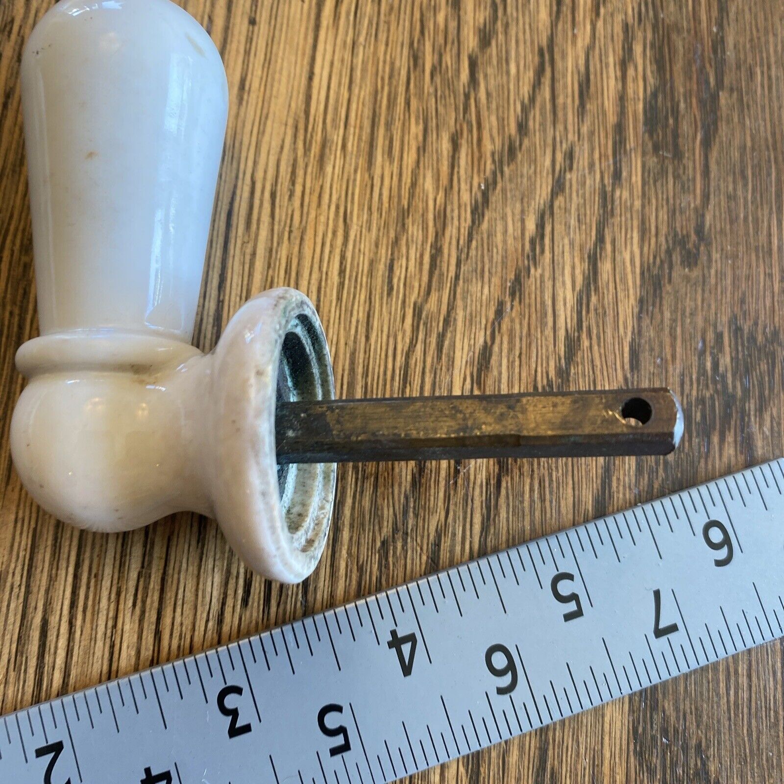Antique Vintage Toilet Handle White Ceramic Porcelain