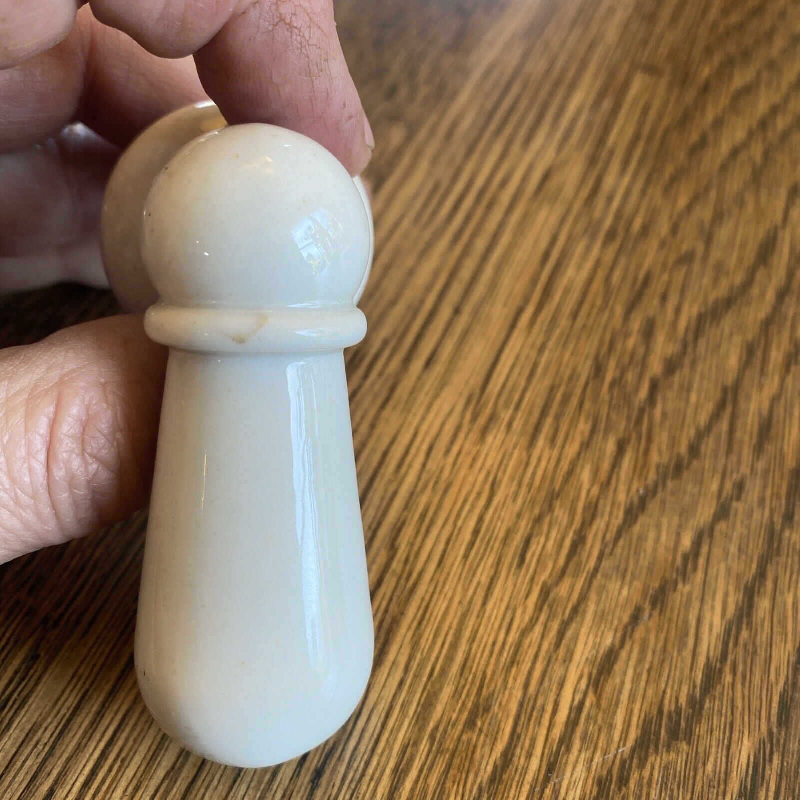 Antique Vintage Toilet Handle White Ceramic Porcelain