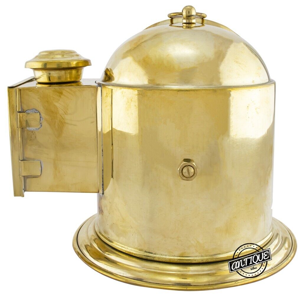 Vintage Naval/Marine Oil Lamp Gimballed Compass Binnacle Head Float Titanic Gift