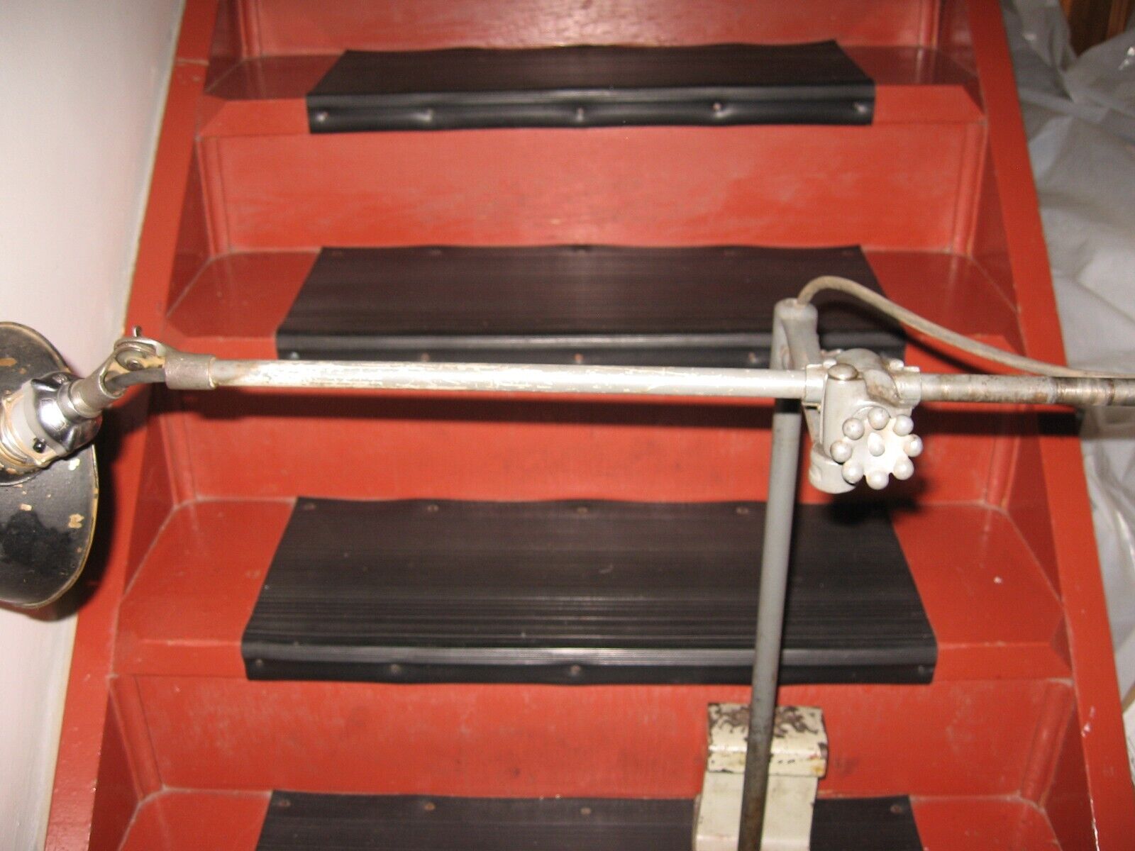 Late 1800's O C White Industrial Adjustable Lamp Working Condition 24 Pictures