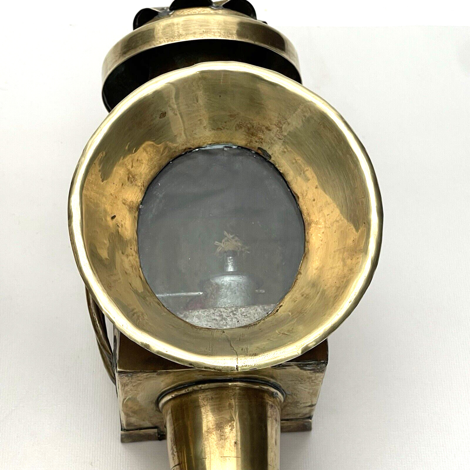 Antique Pair Of Coach Carriage Lanterns Oil Lamps Complete New Wicks