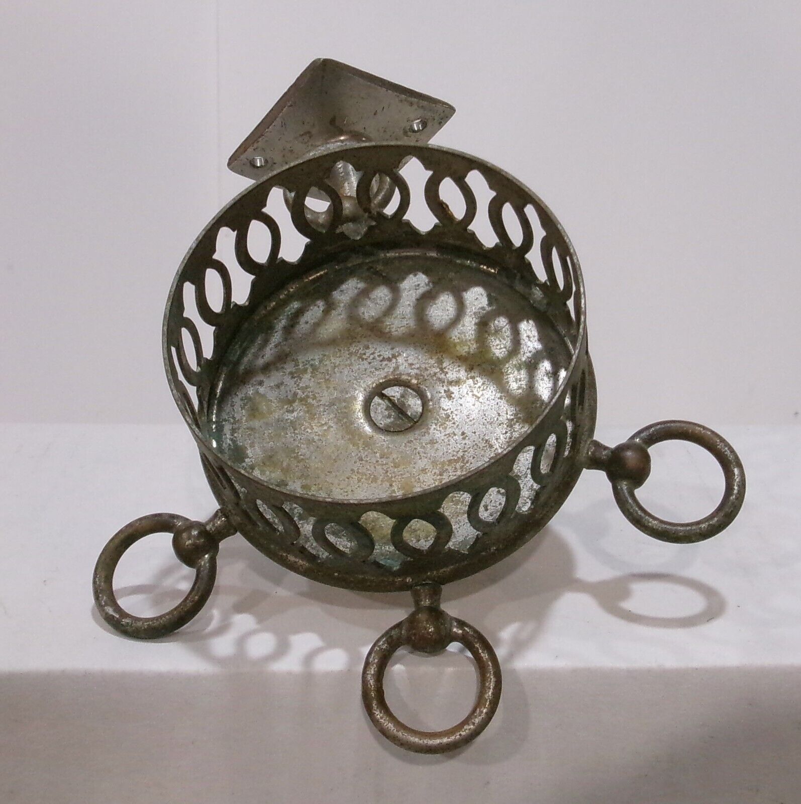 Antique Victorian Bathroom Single Cup And Tooth Brush Holder