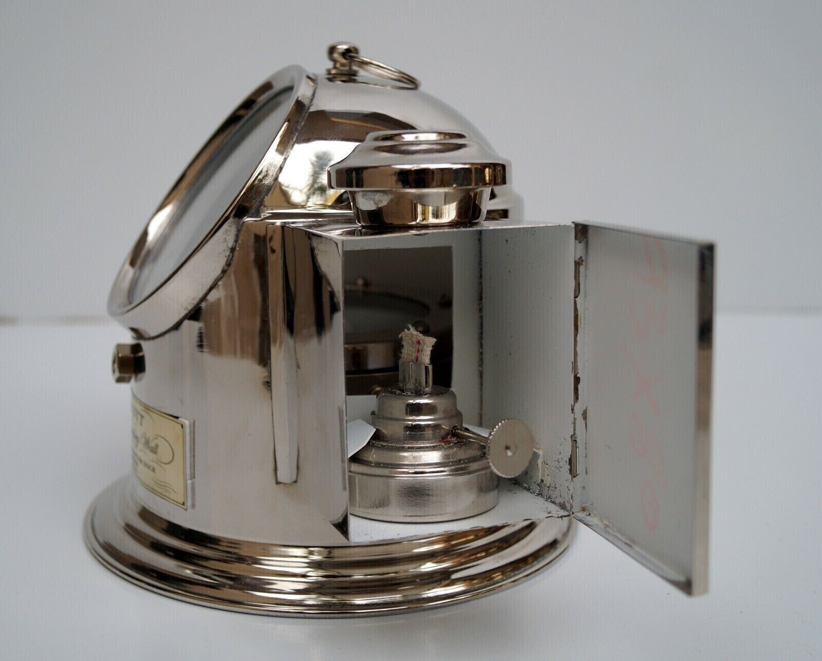 Nautical Brass Oil Lamp Binnacle Gimbal Compass Maritime Ship Lantern Boat