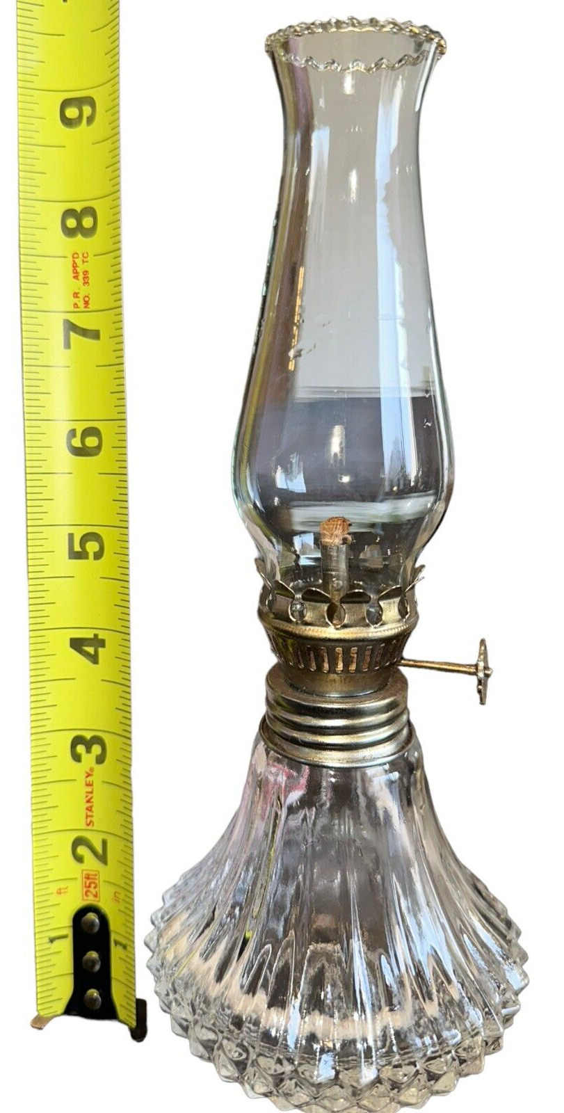 Oil Lamp Kerosene Oil Hurricane Lamp Lamplight Farms Diamond Cut Crystal