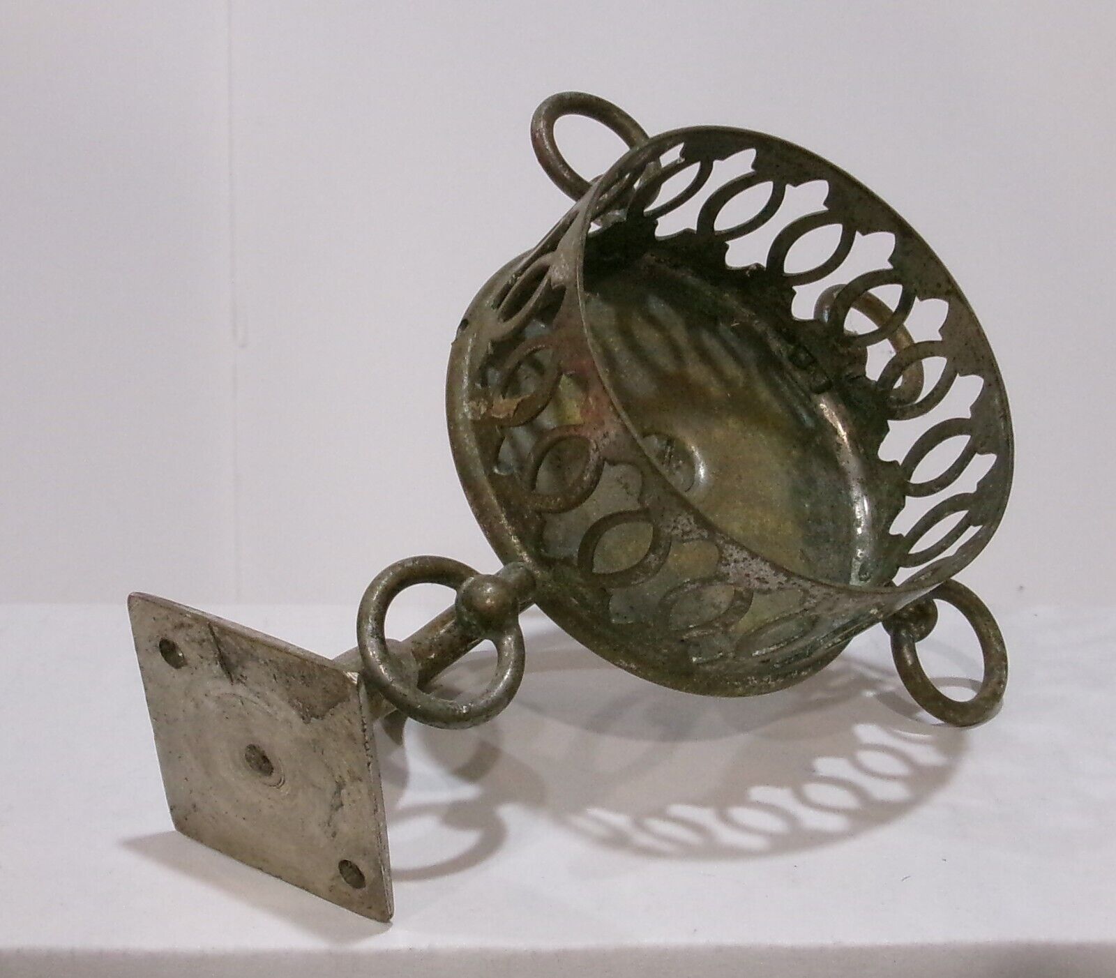 Antique Victorian Bathroom Single Cup And Tooth Brush Holder