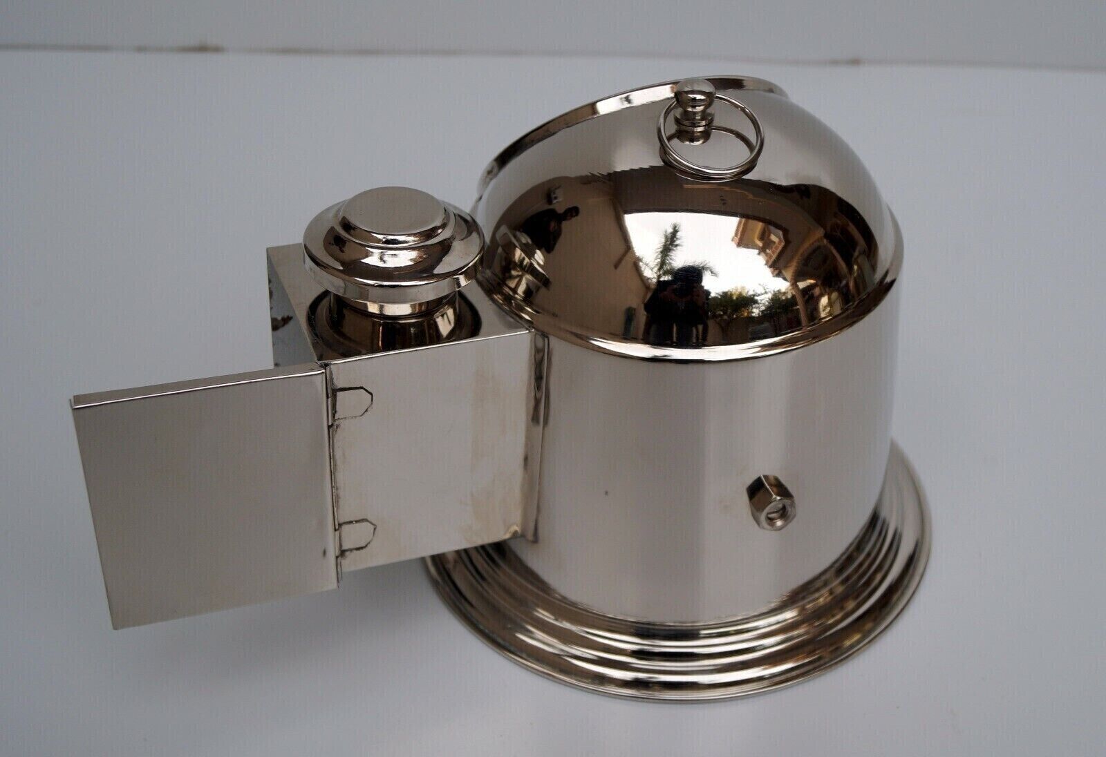 Nautical Brass Oil Lamp Binnacle Gimbal Compass Maritime Ship Lantern Boat