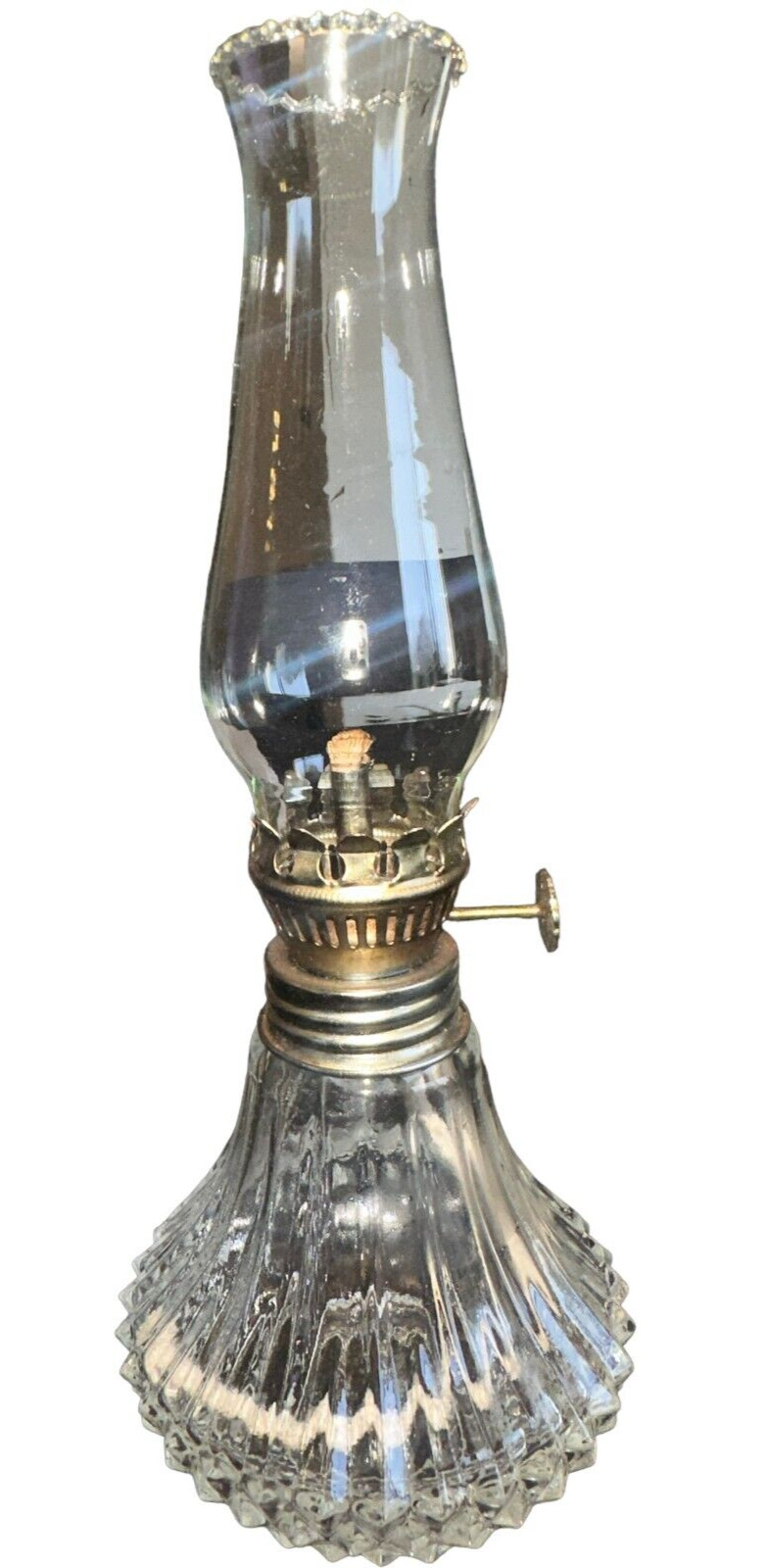Oil Lamp Kerosene Oil Hurricane Lamp Lamplight Farms Diamond Cut Crystal