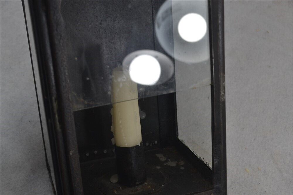 antique lantern lamp tin /glass candle hang sit carry 18th c 1750-1840 original 