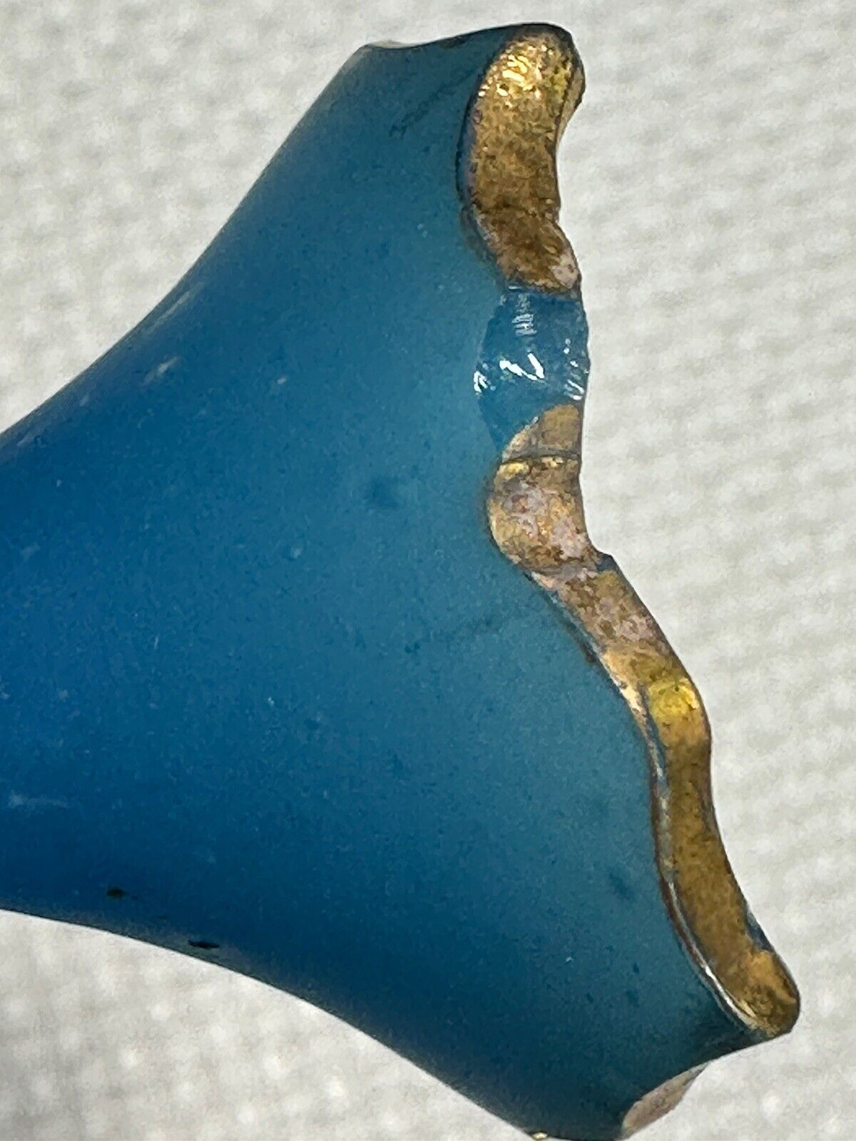 Frosted Blown Glass Toilet Water Bottle with Stopper - Early 1900s