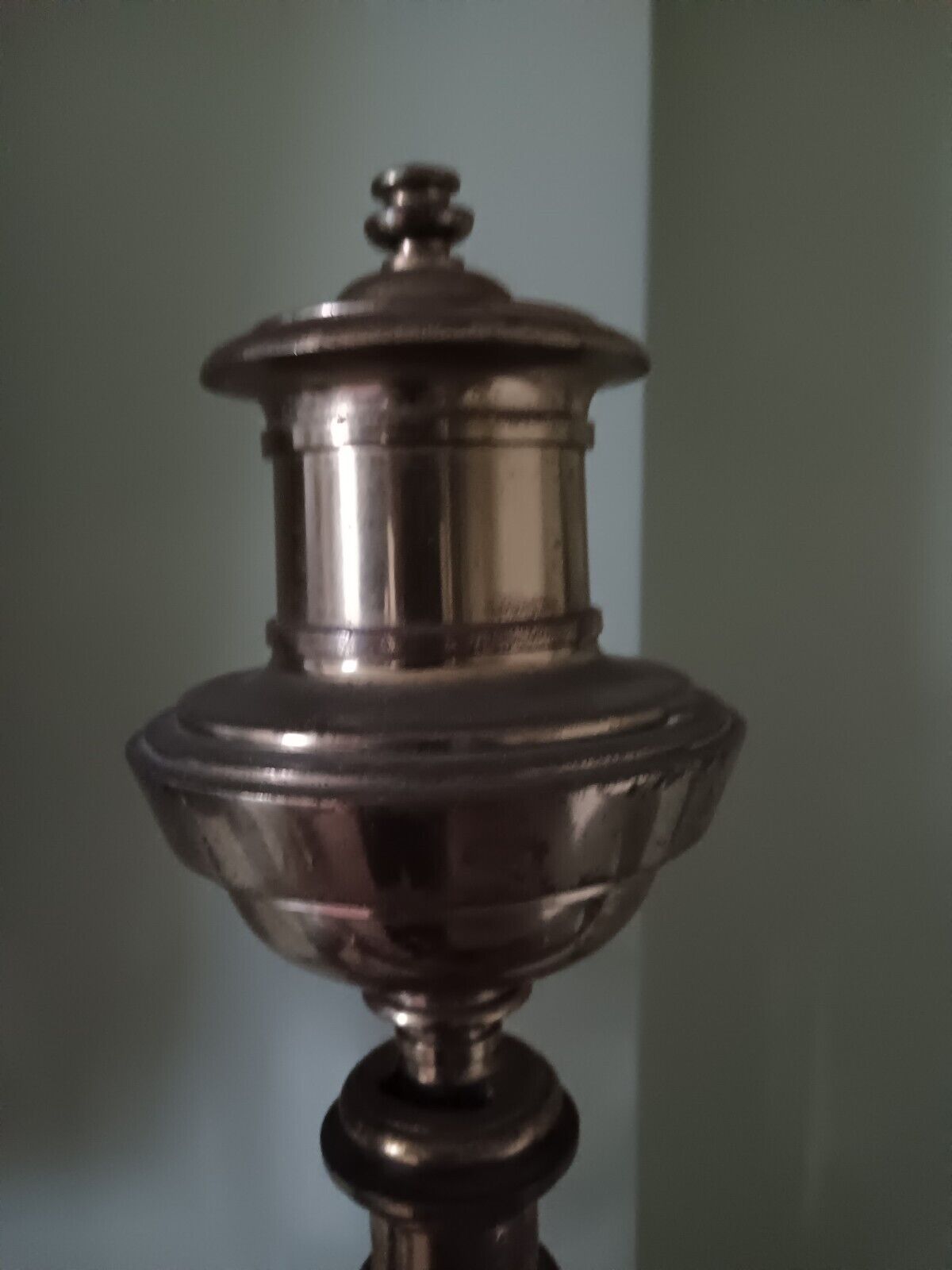 Pair Antique Argand Lamps 