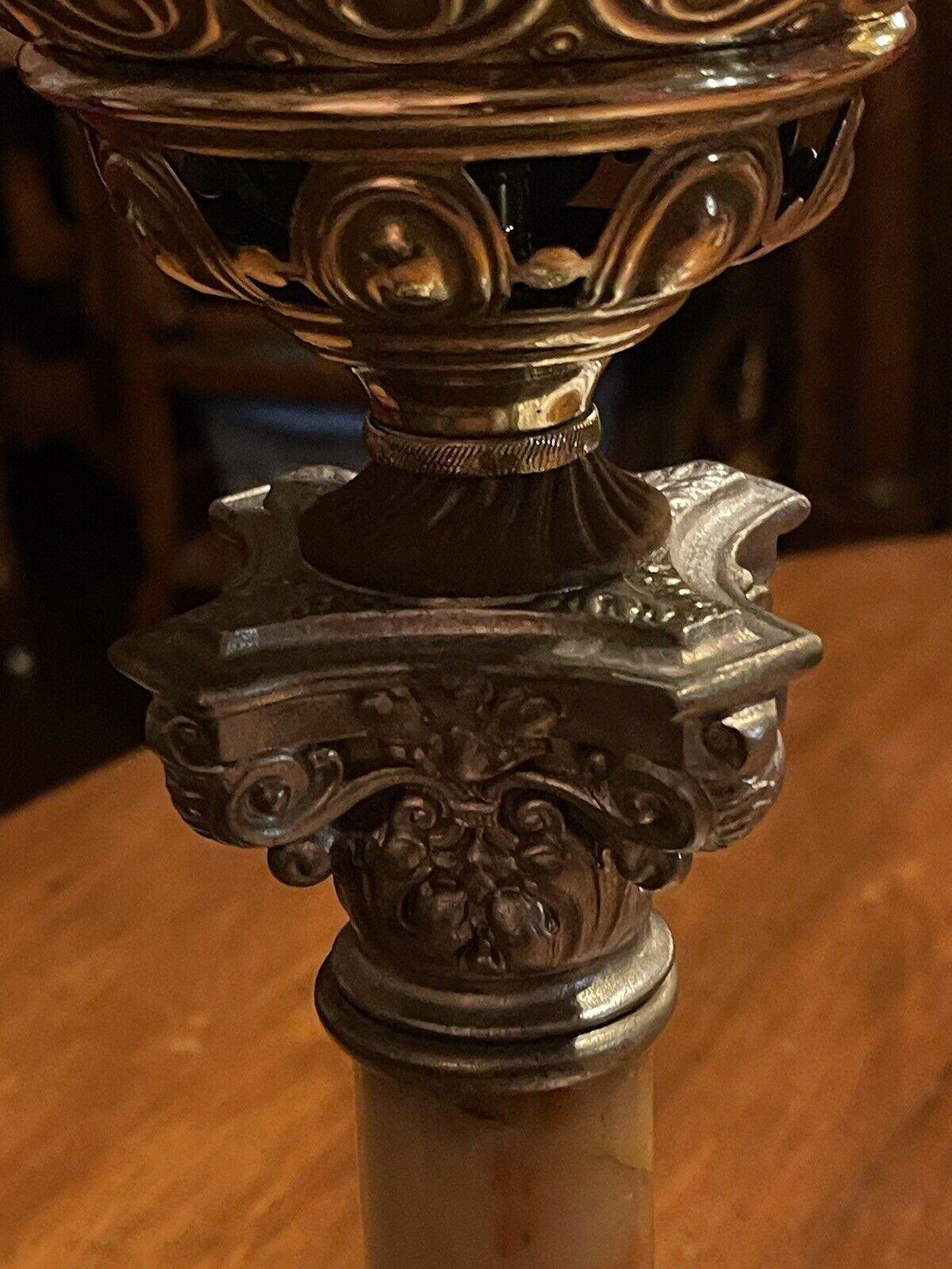 BRADLEY AND HUBBARD ANTIQUE PARLOR BANQUET CENTER DRAFT LAMP