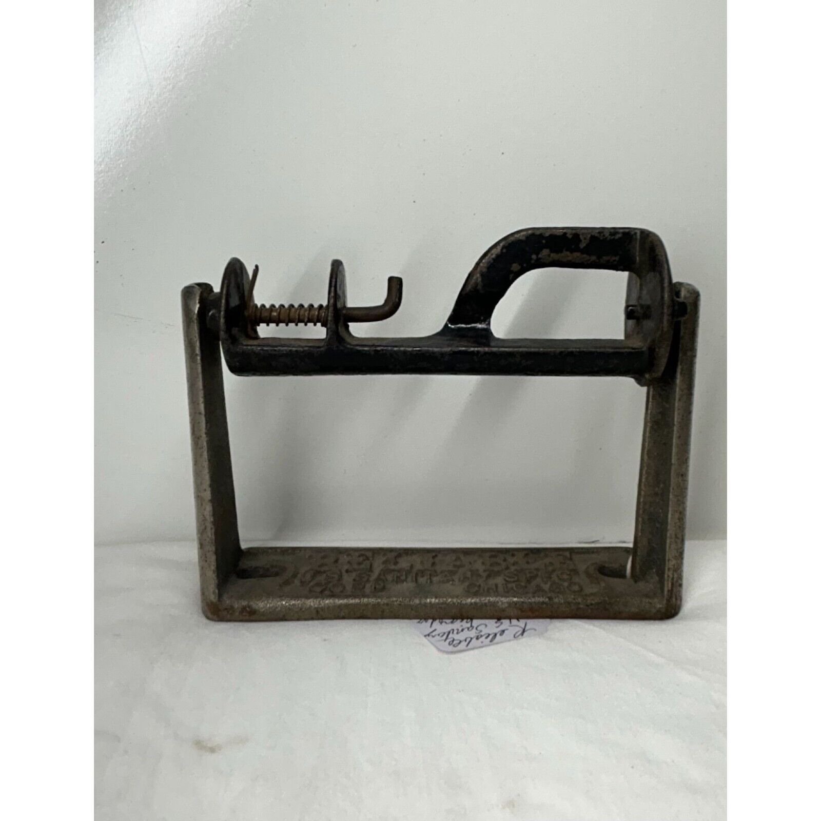 Reliable Bathroom Cast Iron Toilet Paper Holder 1900's Antique Metal