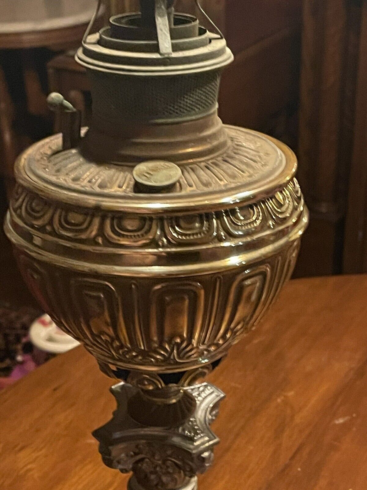 BRADLEY AND HUBBARD ANTIQUE PARLOR BANQUET CENTER DRAFT LAMP