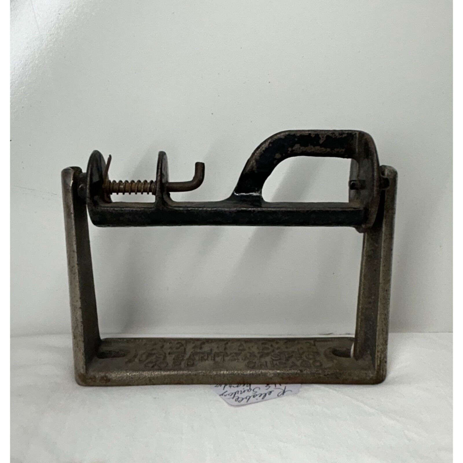 Reliable Bathroom Cast Iron Toilet Paper Holder 1900's Antique Metal
