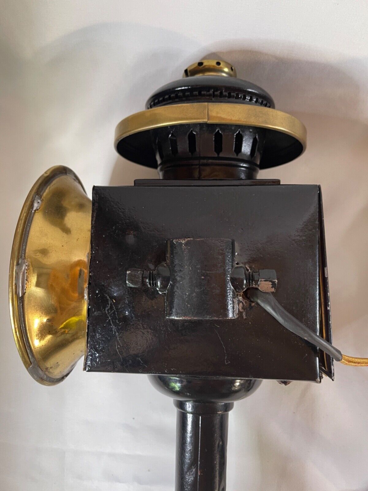 1800's Authentic Antique Carriage Lamps lanterns Electrified Works See Video