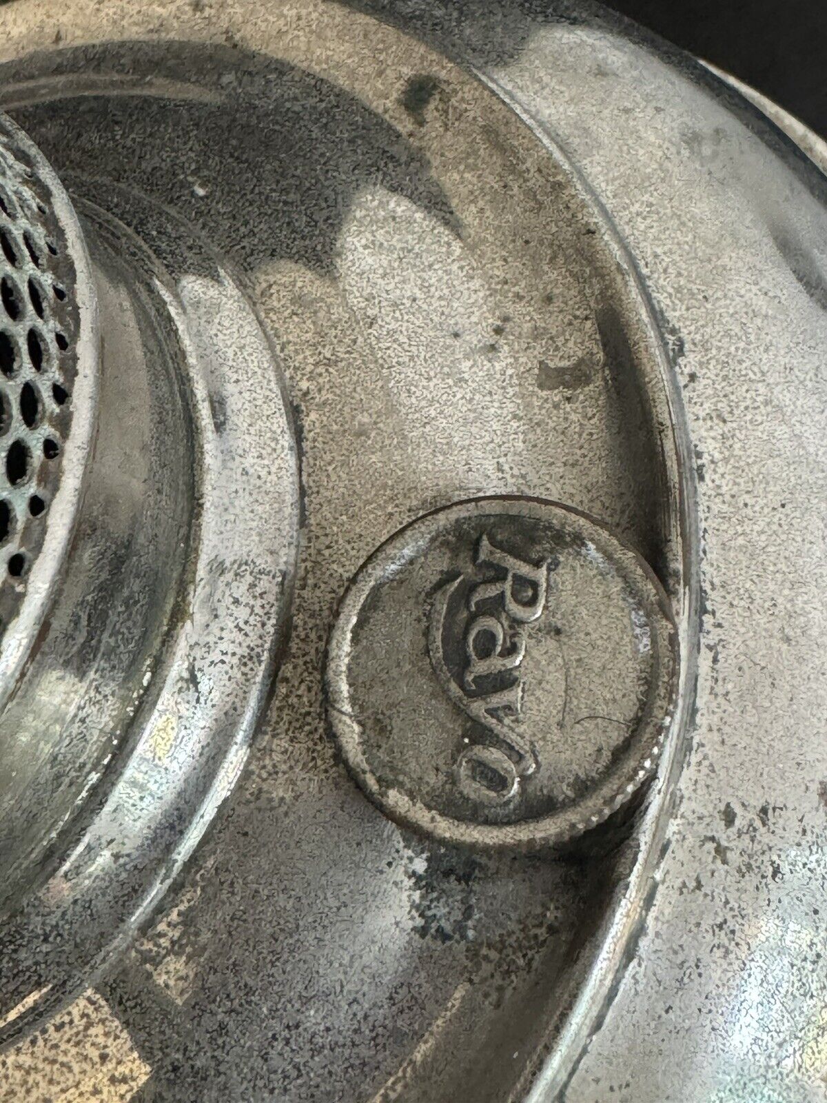 Antique RAYO Kerosene Oil Lamp with Flame Spreader, Burner 1905 Nickel Plated