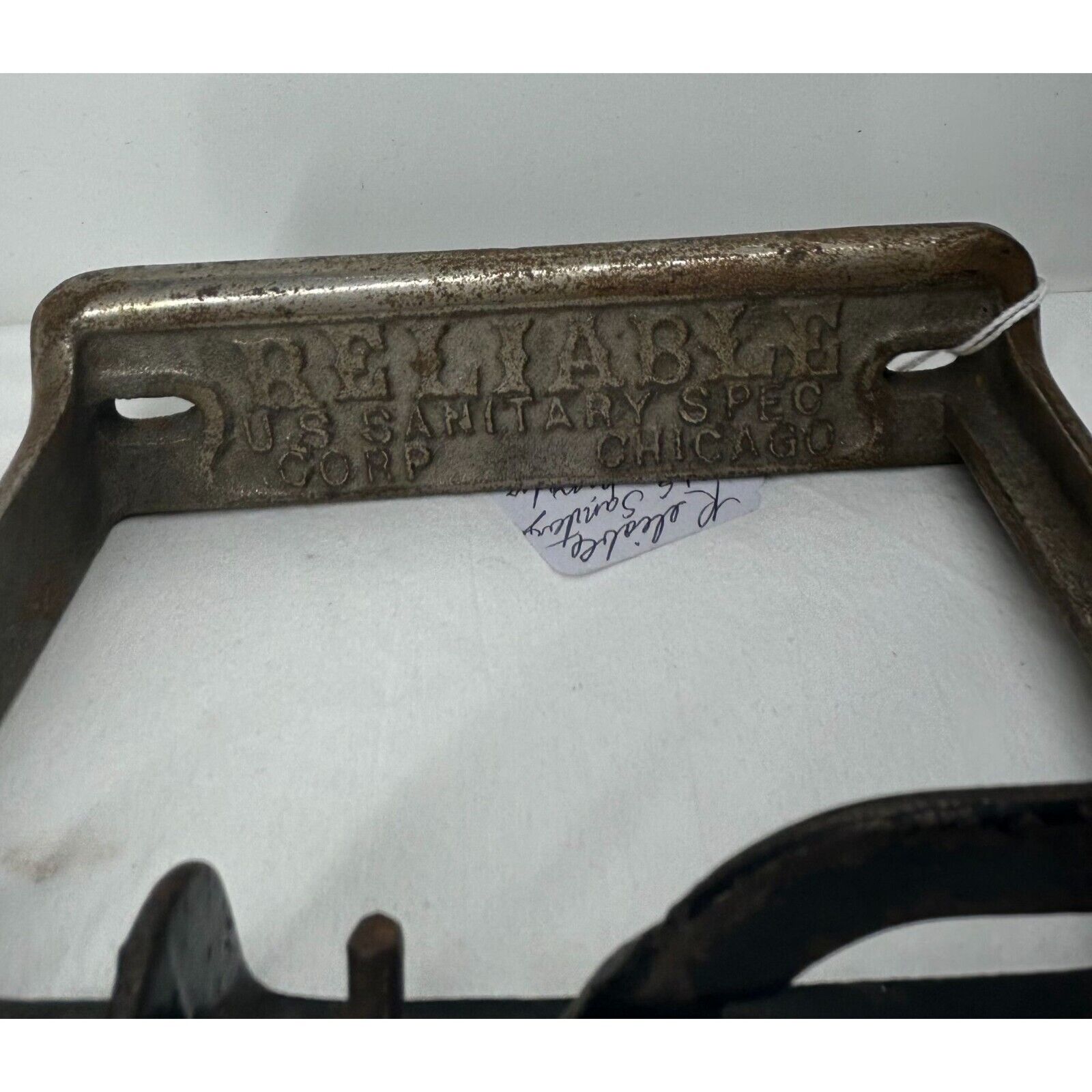 Reliable Bathroom Cast Iron Toilet Paper Holder 1900's Antique Metal
