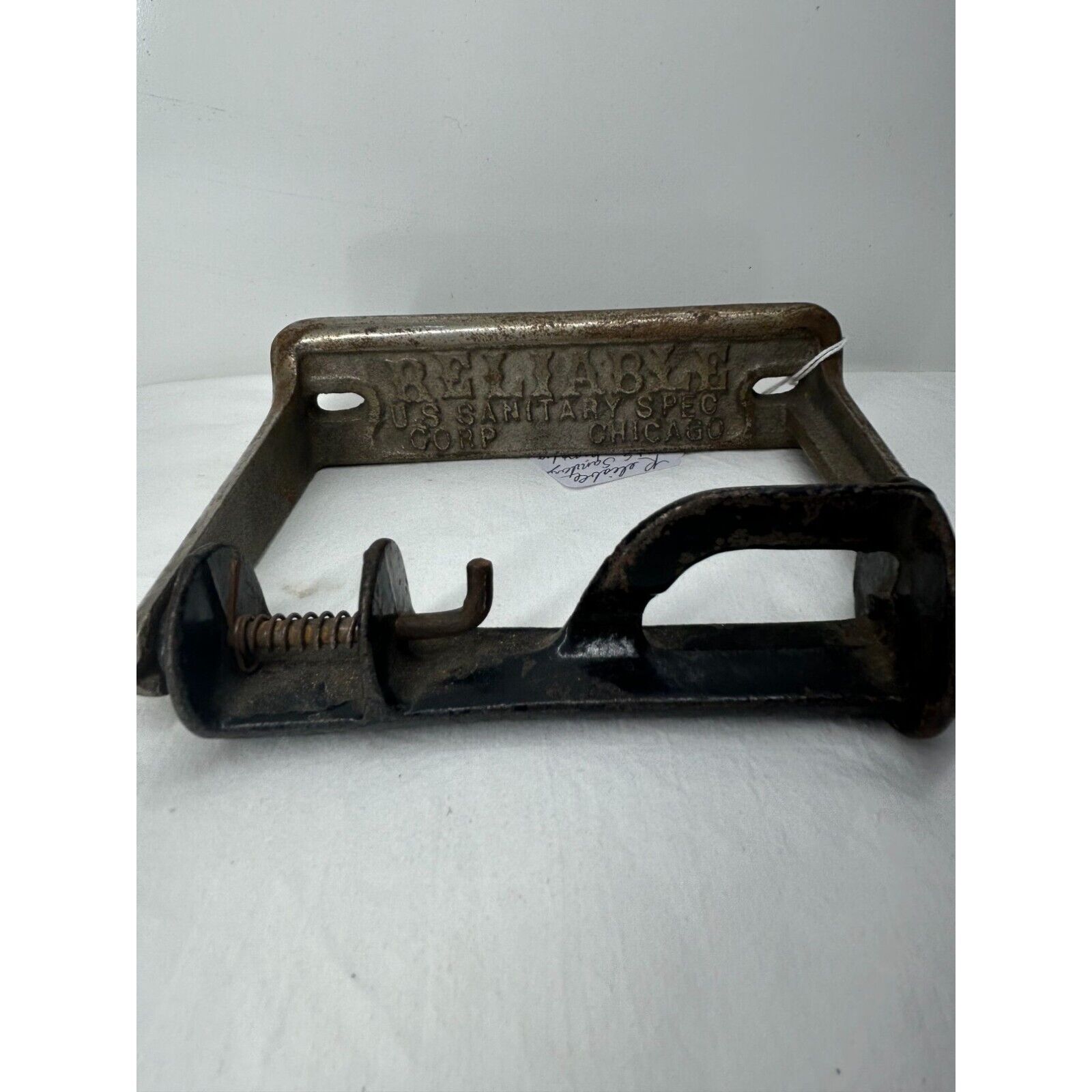 Reliable Bathroom Cast Iron Toilet Paper Holder 1900's Antique Metal