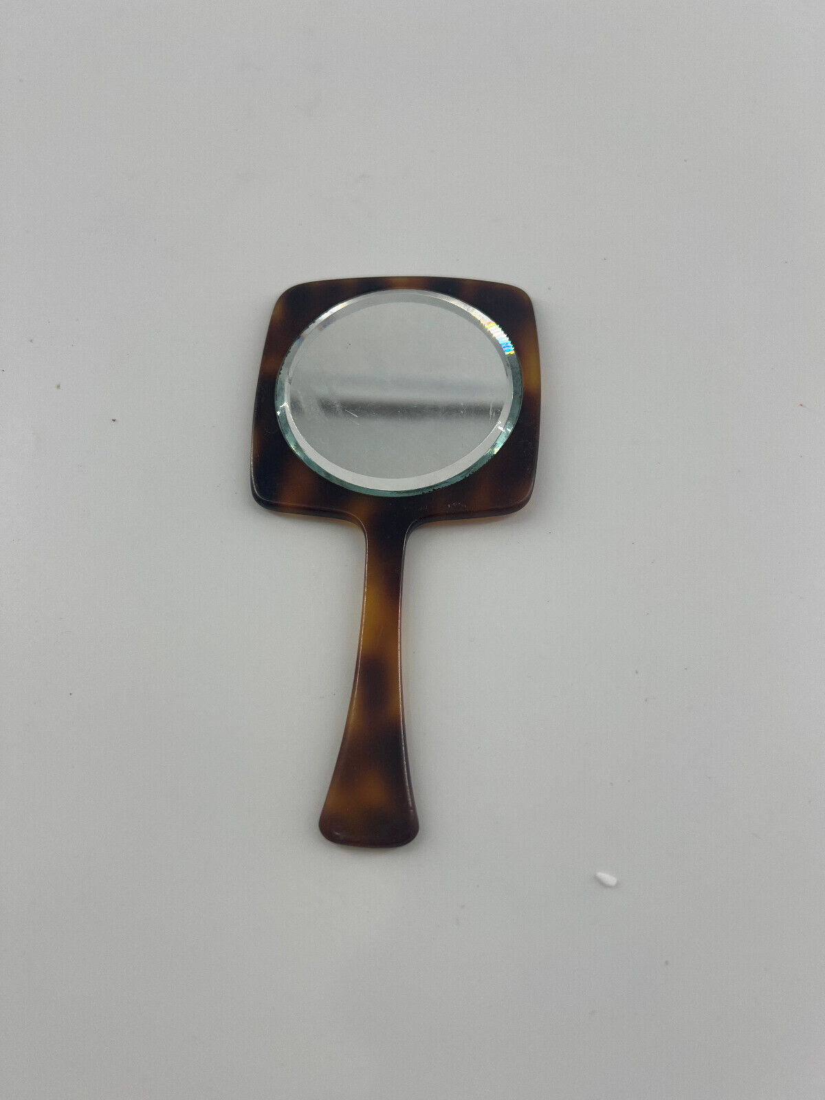 Vintage Hand Mirror Faux Tortoise 1900s Bathroom Accessories Retro