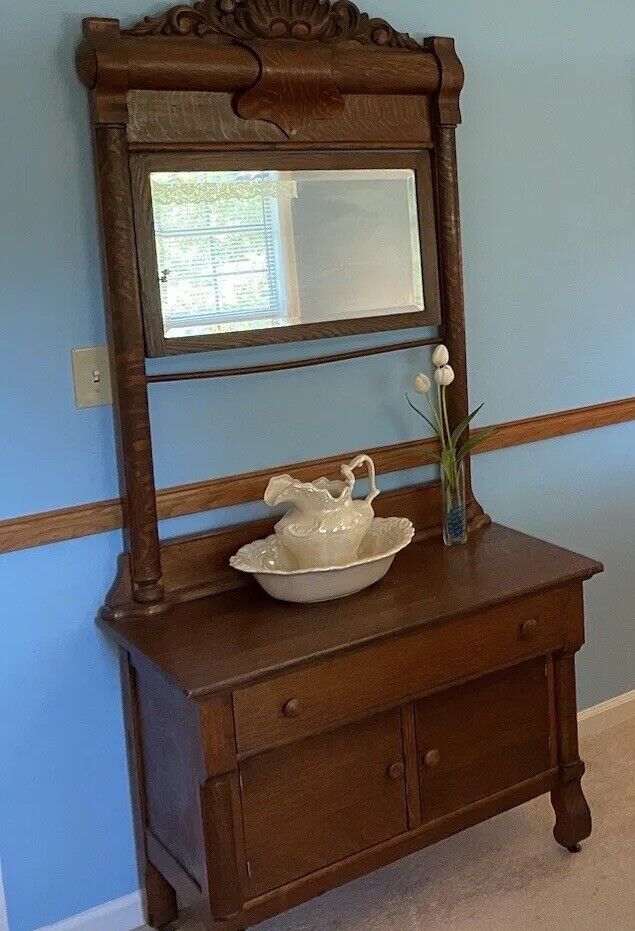 Antique Oak Bedroom Suite