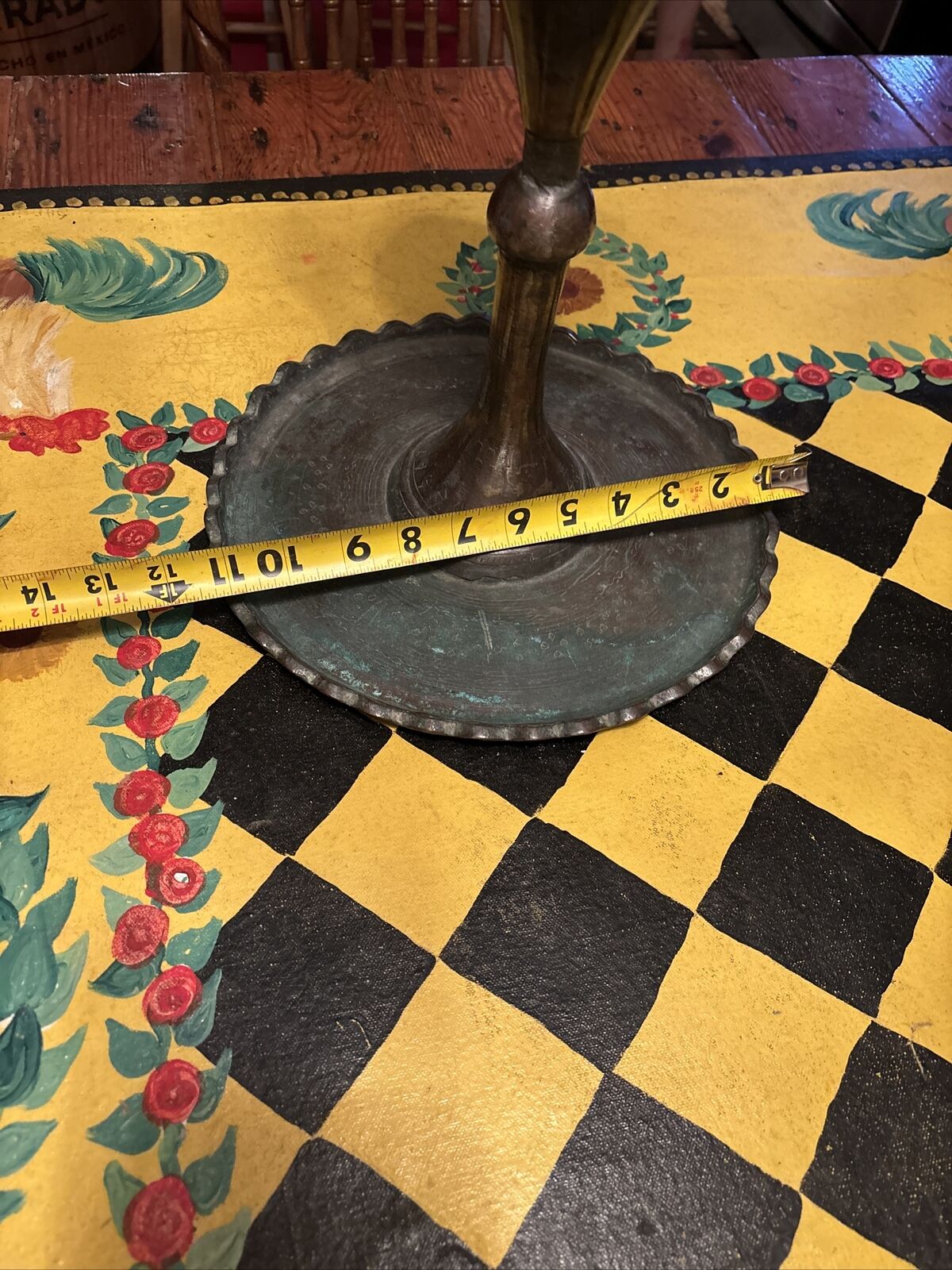 COPPER 18TH CENTURY BUTTER FAT GREASE LARD LAMP 14” Tall Hand Made Solid Copper