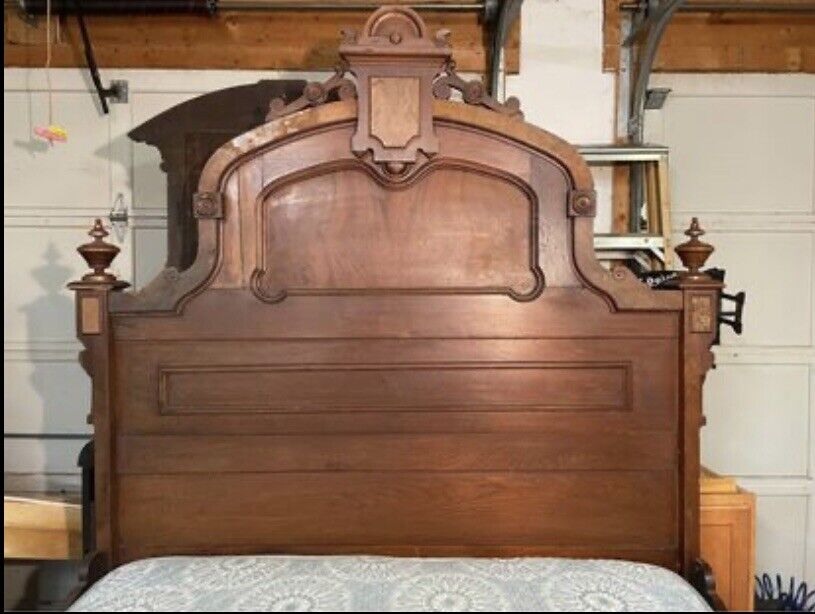 Antique Matching Walnut Victorian/ Renaissance Revival Bedroom Set Circa 1870