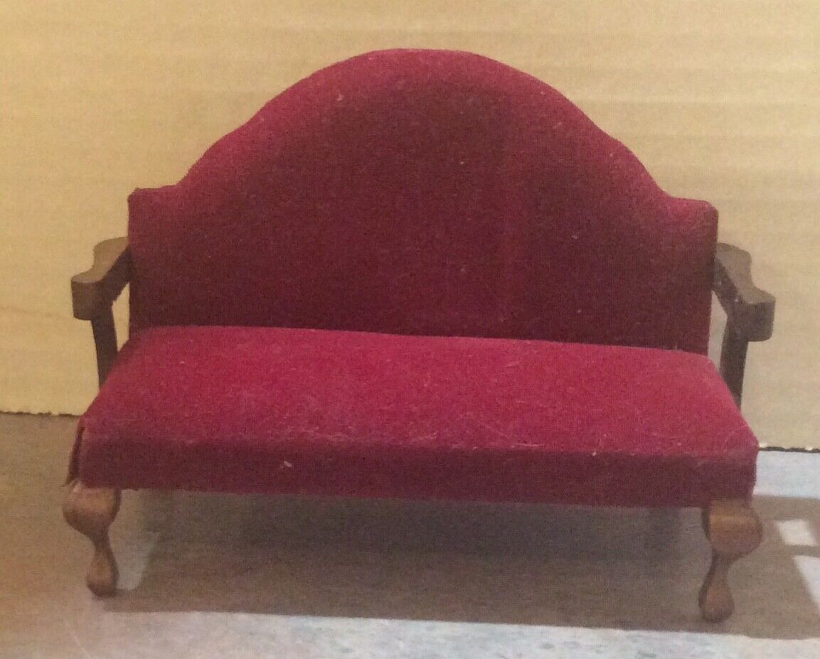 SONIA MESSER + BLOCK HOUSE Dollhouse 18th Century French Red Velvet Furniture