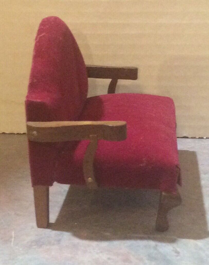 SONIA MESSER + BLOCK HOUSE Dollhouse 18th Century French Red Velvet Furniture