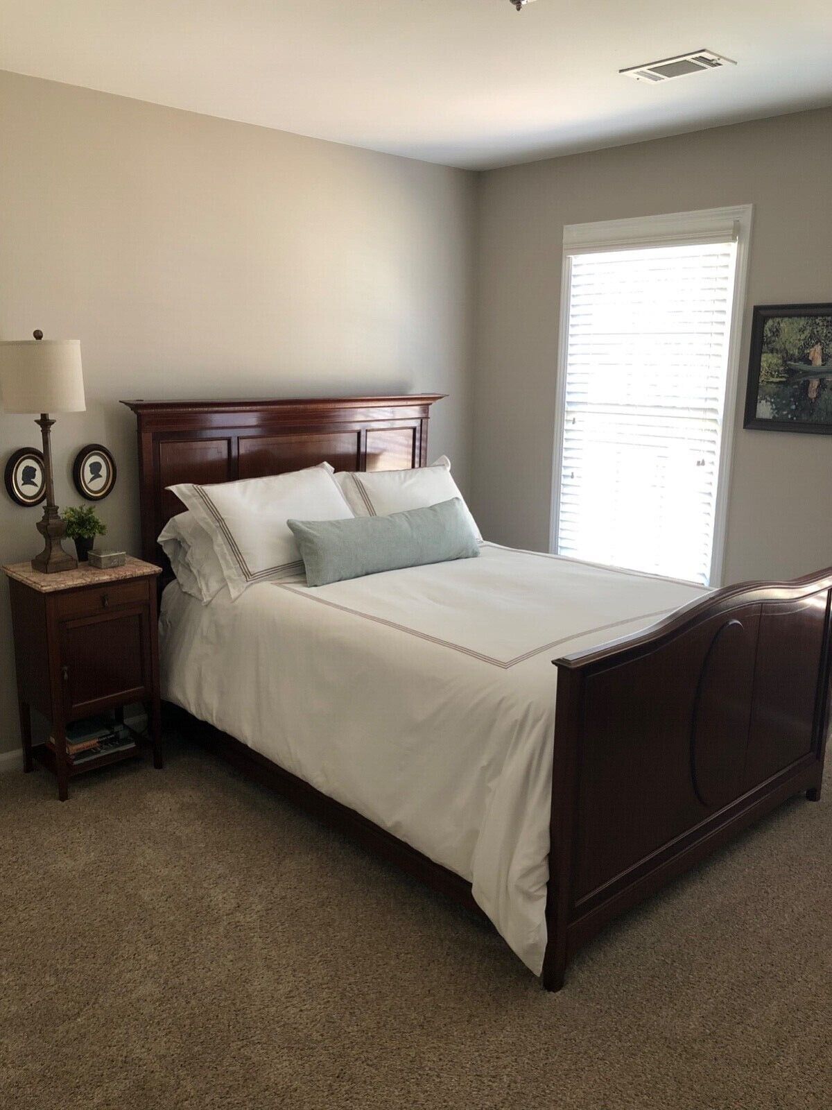 Antique Full Bedroom Furniture-Edwardian style-Three pieces 